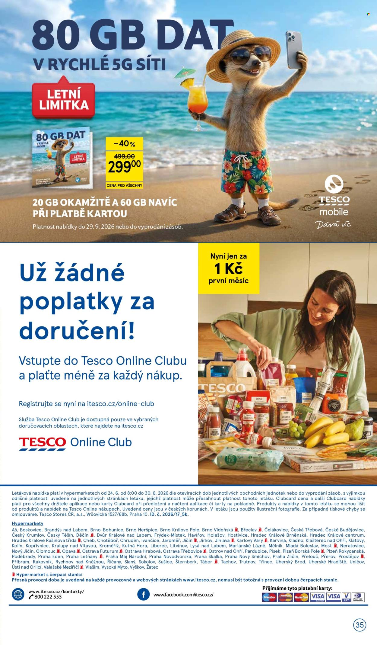 Leták TESCO - 24.6.2026 - 30.6.2026. Strana 35