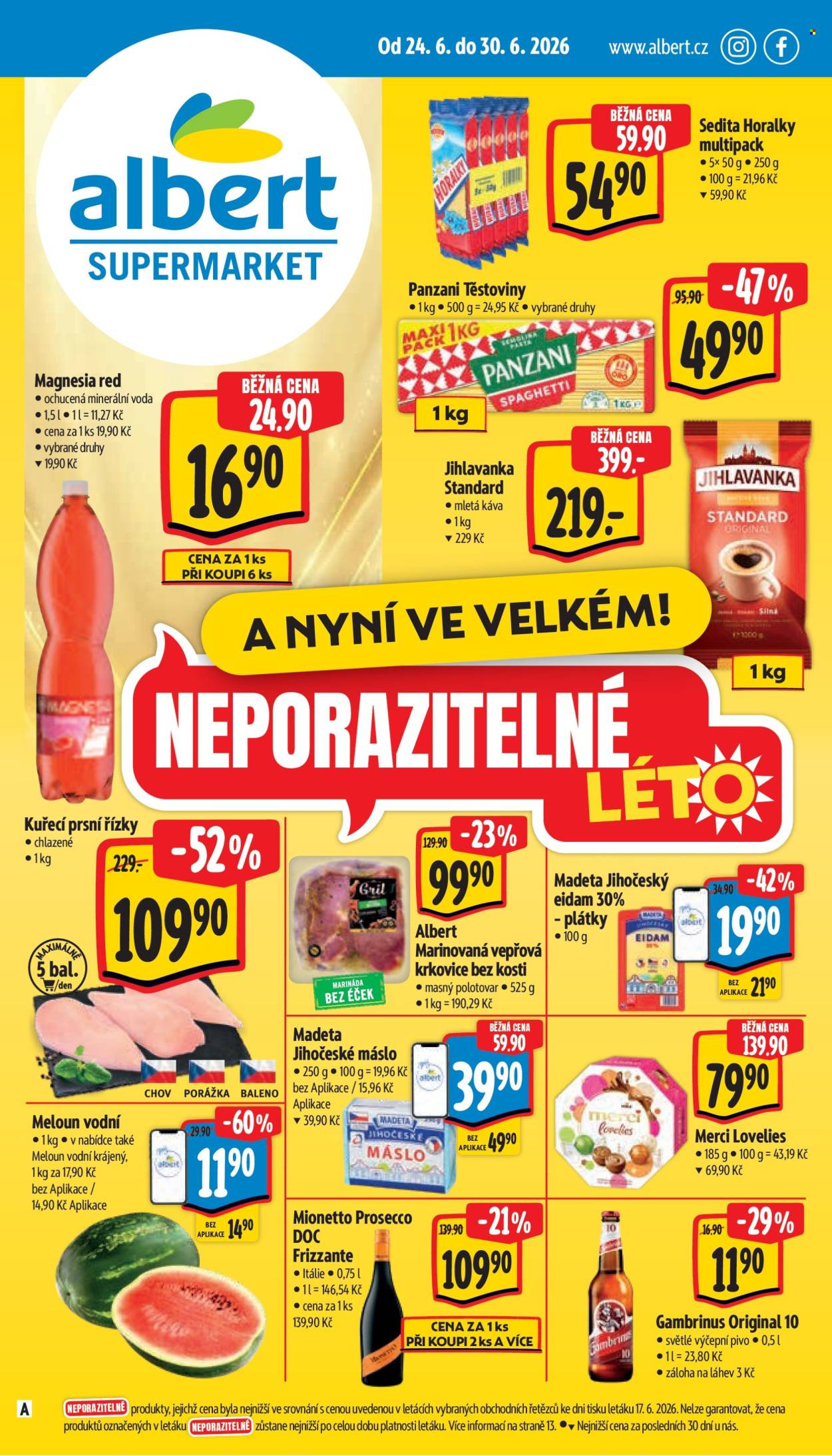 Leták Albert Supermarket - 24.6.2026 - 30.6.2026. Strana 1