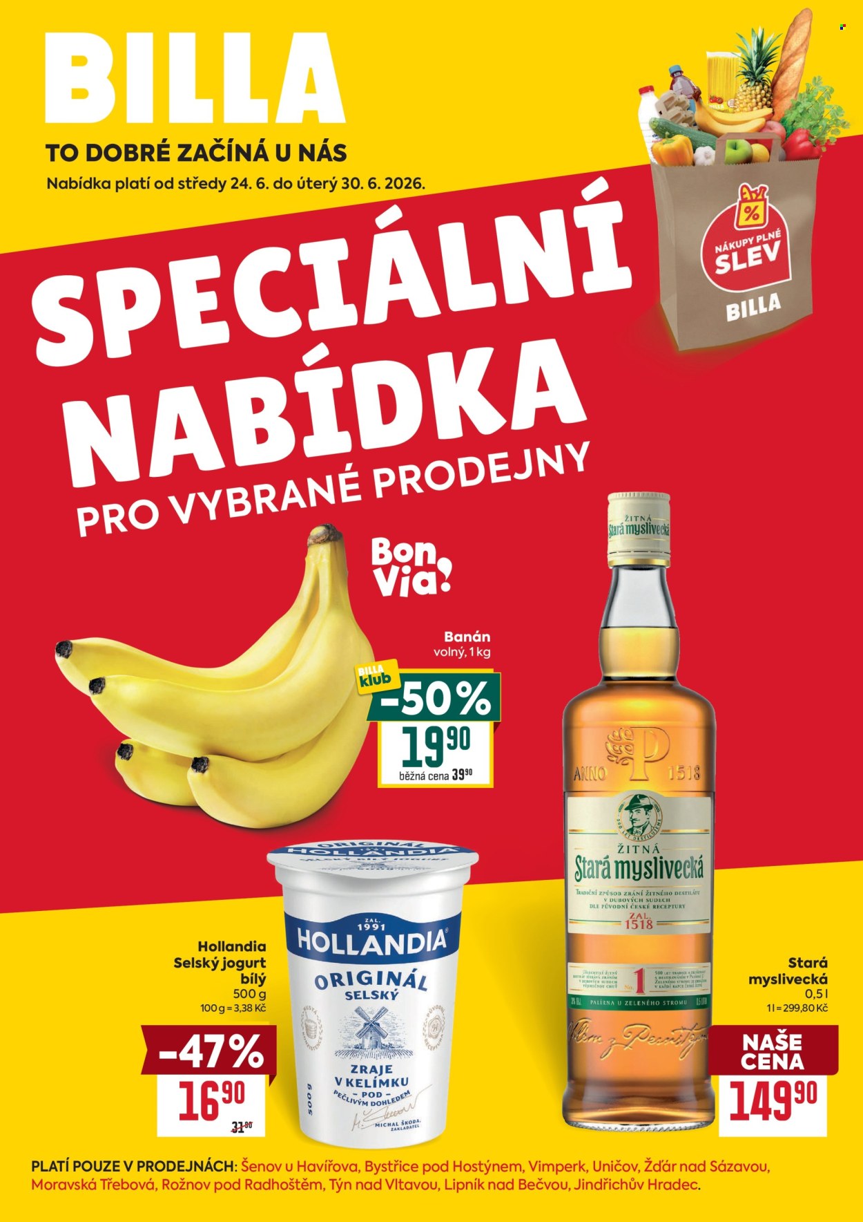 Leták BILLA - 24.6.2026 - 30.6.2026. Strana 1