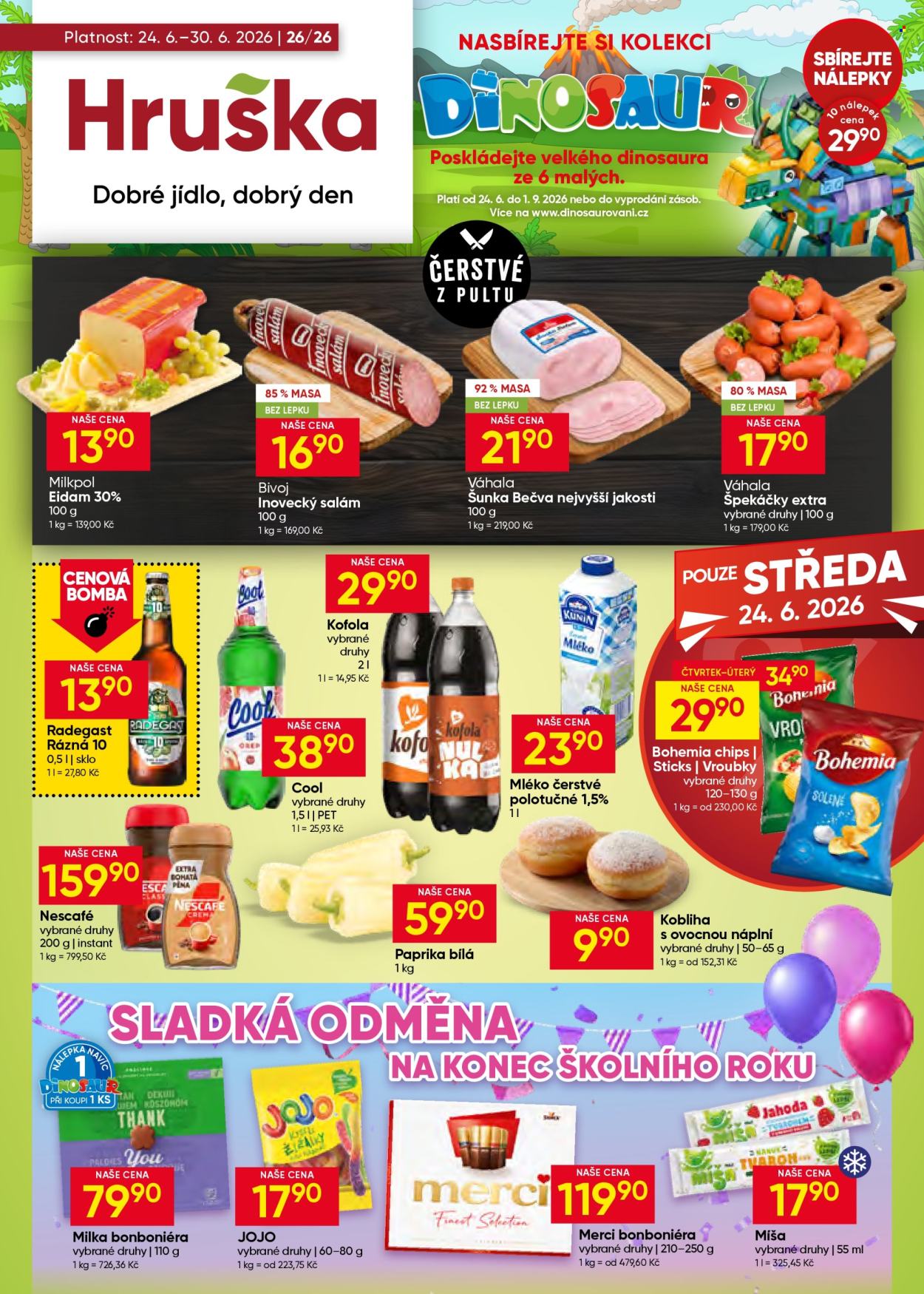 Leták Hruška - 24.6.2026 - 30.6.2026. Strana 1