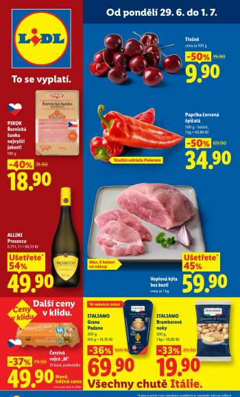 Leták Lidl - 29.6.2026 - 1.7.2026.
