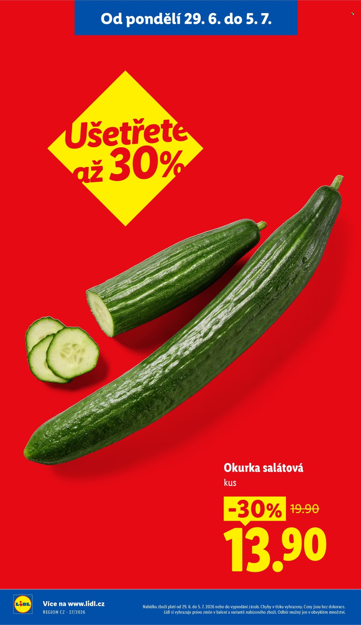 Leták Lidl - 29.6.2026 - 1.7.2026. Strana 13