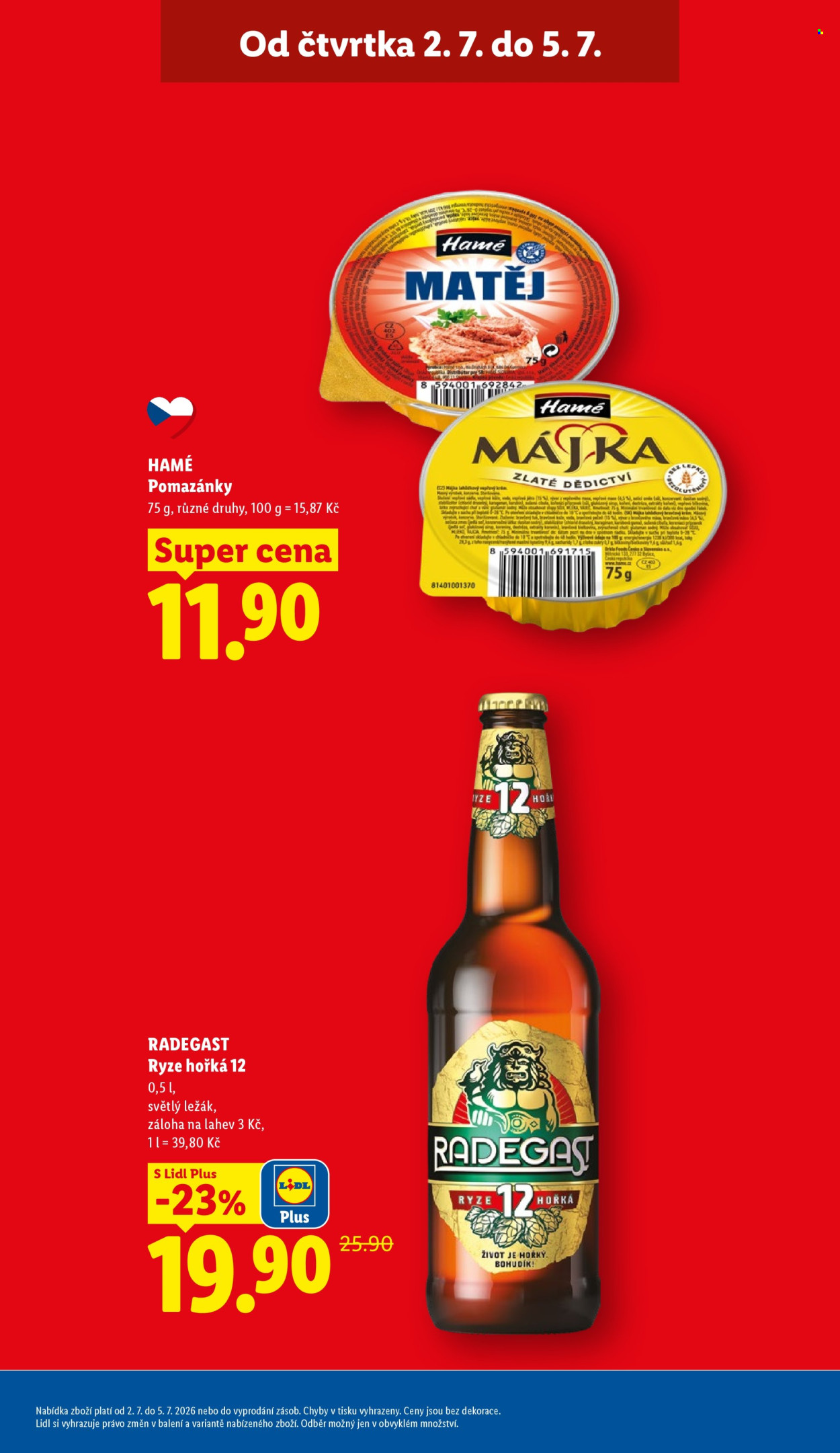 Leták Lidl - 2.7.2026 - 5.7.2026. Strana 7