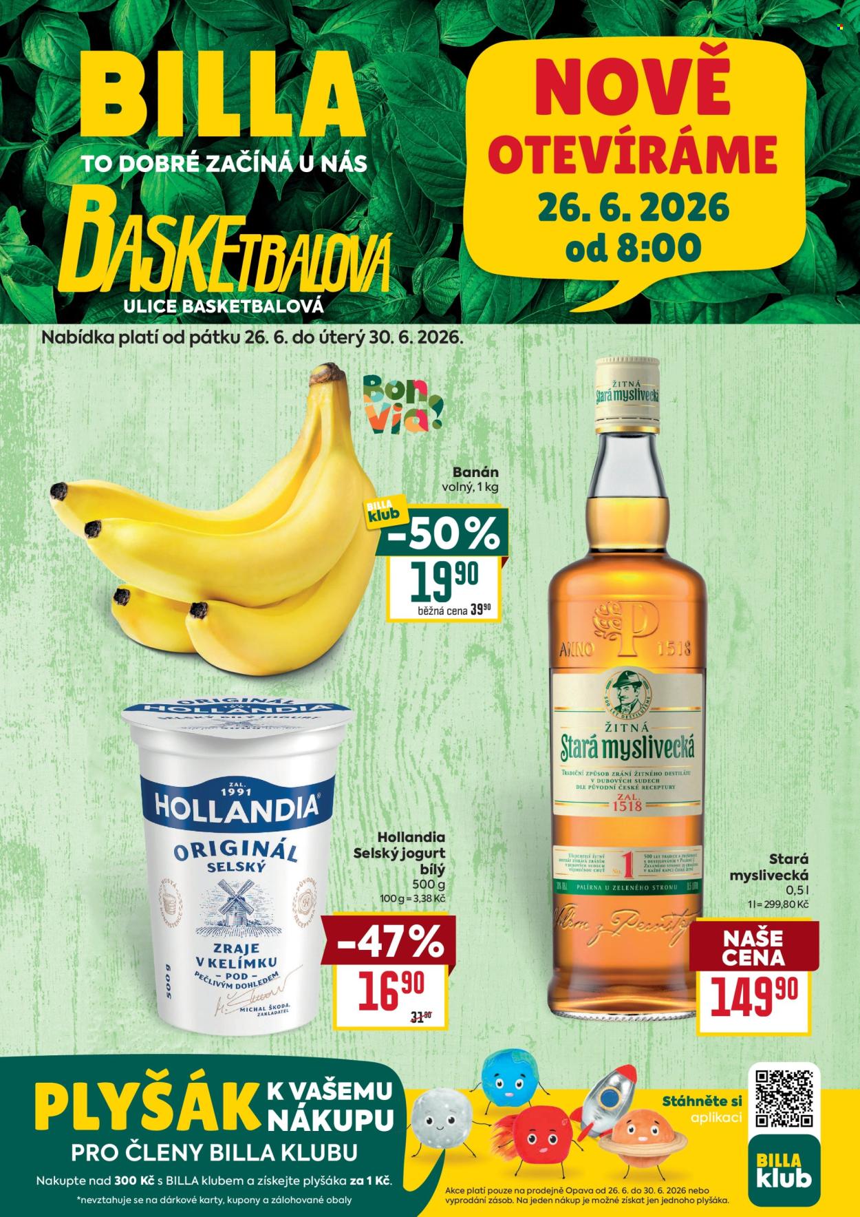 Leták BILLA - 26.6.2026 - 30.6.2026. Strana 1