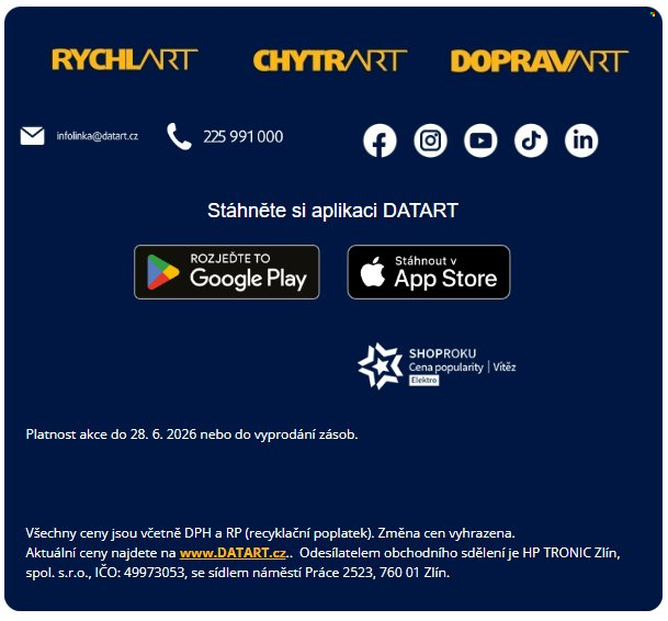 Leták DATART - 26.6.2026 - 28.6.2026. Strana 5