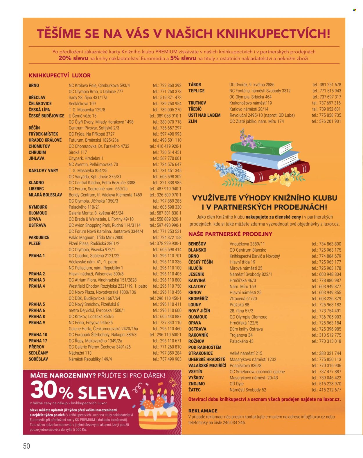 Leták Knižní klub - 1.7.2026 - 31.8.2026. Strana 50