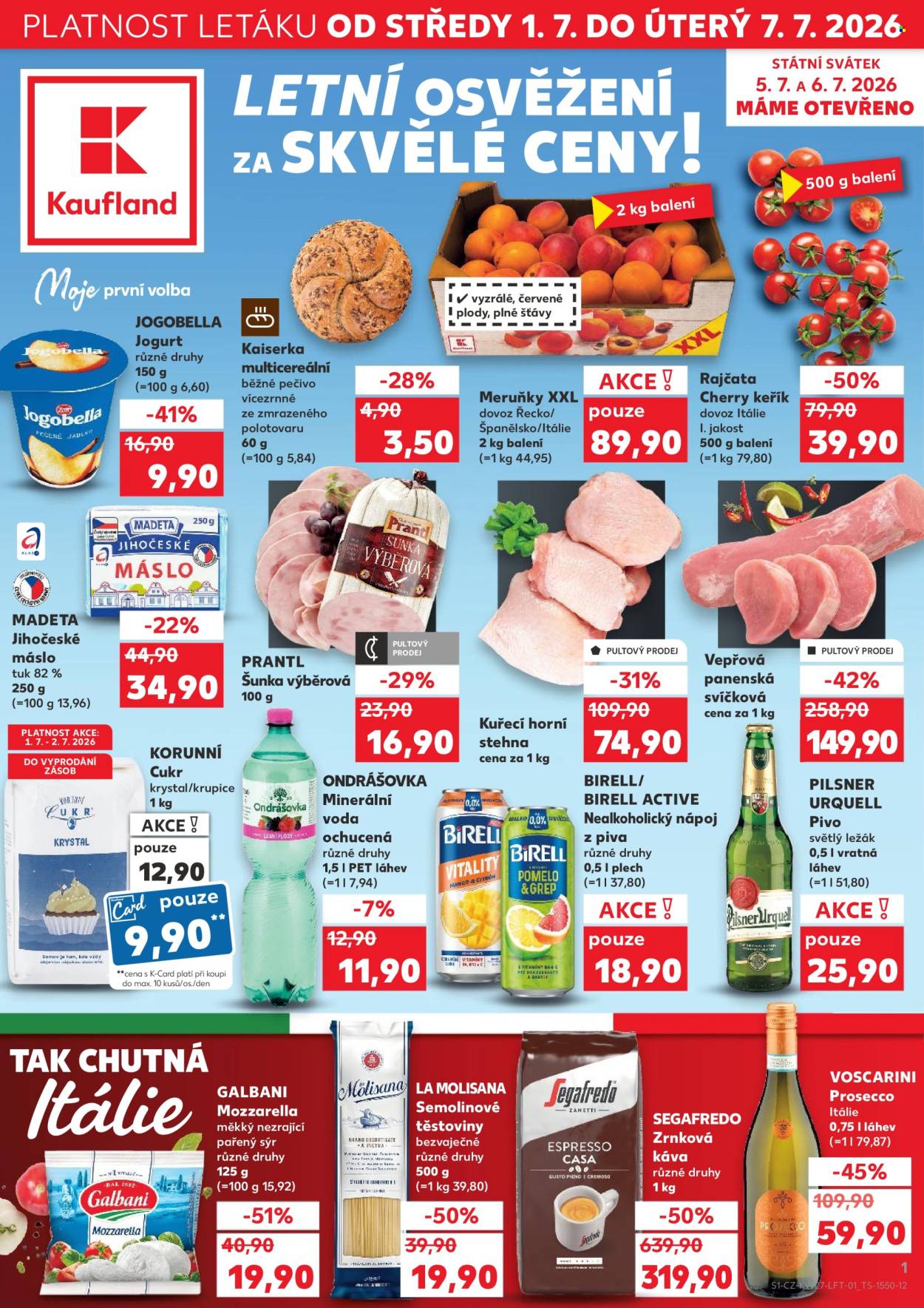 Leták Kaufland - 1.7.2026 - 7.7.2026. Strana 1