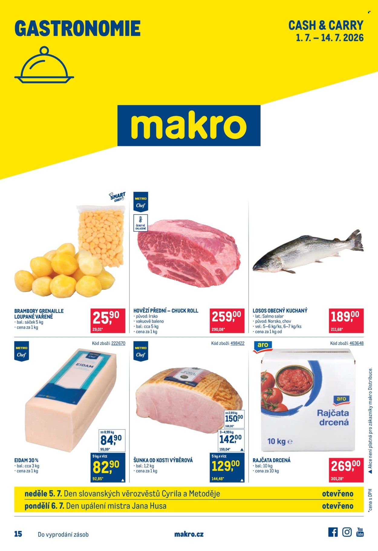 Leták MAKRO - 1.7.2026 - 14.7.2026. Strana 1