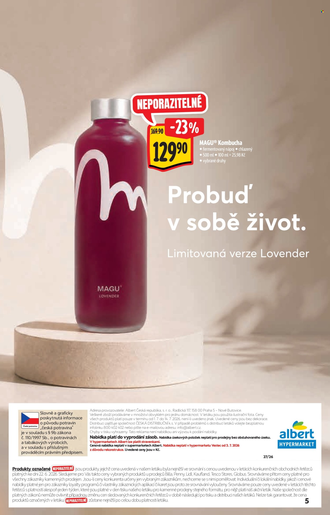 Leták Albert Hypermarket - 1.7.2026 - 14.7.2026. Strana 5