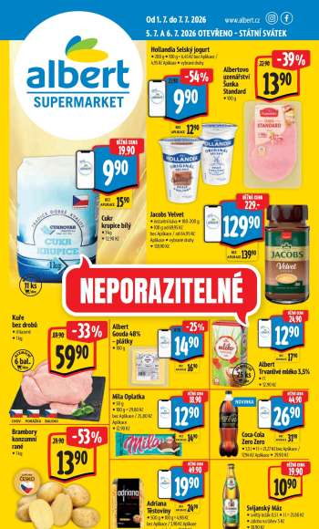 Leták Albert Supermarket - 1.7.2026 - 7.7.2026.