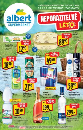 Leták Albert Supermarket - 1.7.2026 - 14.7.2026.