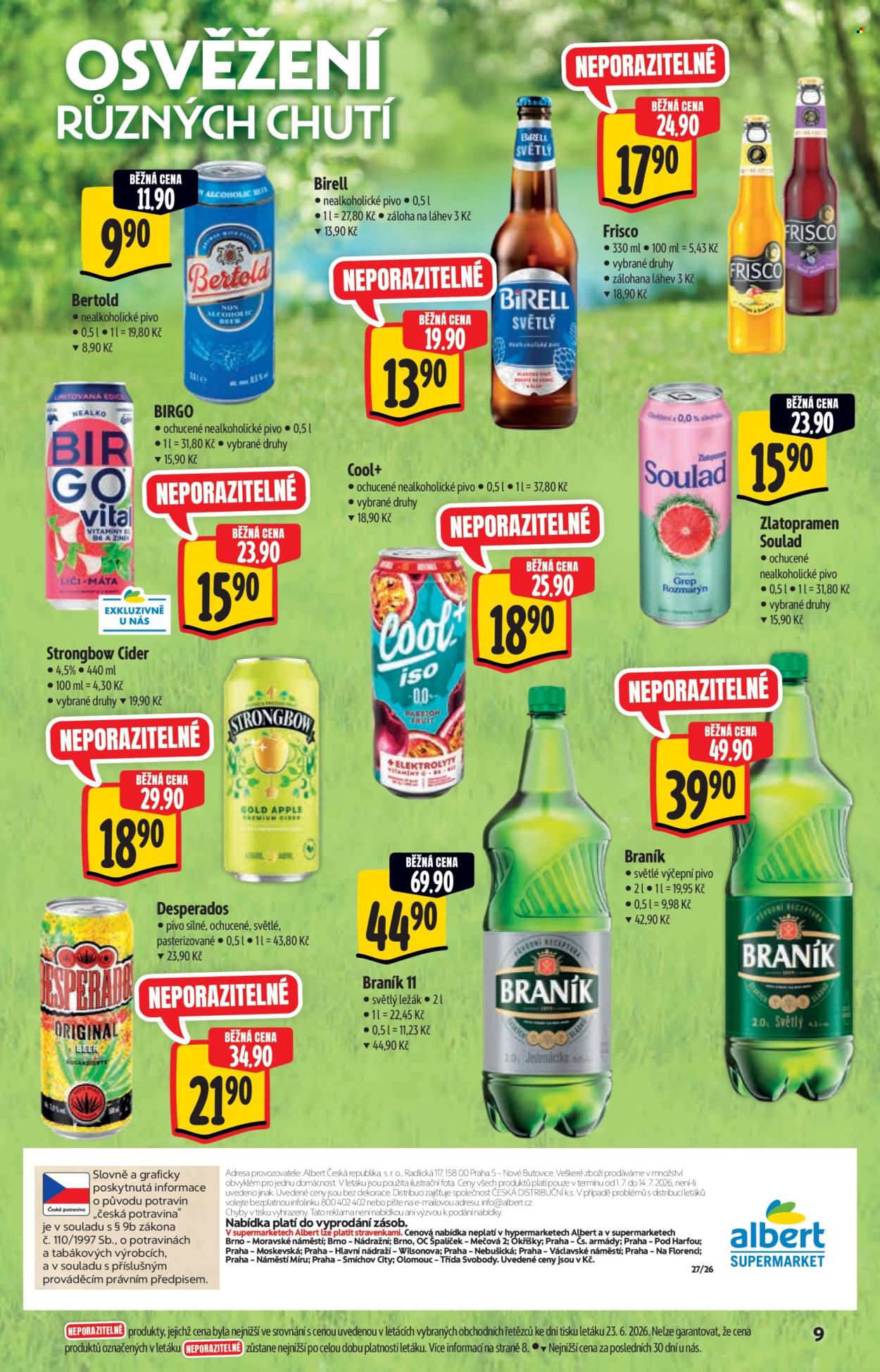 Leták Albert Supermarket - 1.7.2026 - 14.7.2026. Strana 9