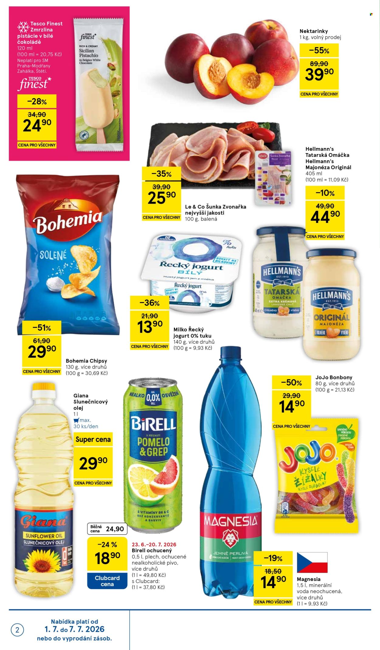 Leták TESCO supermarket - 1.7.2026 - 7.7.2026. Strana 2