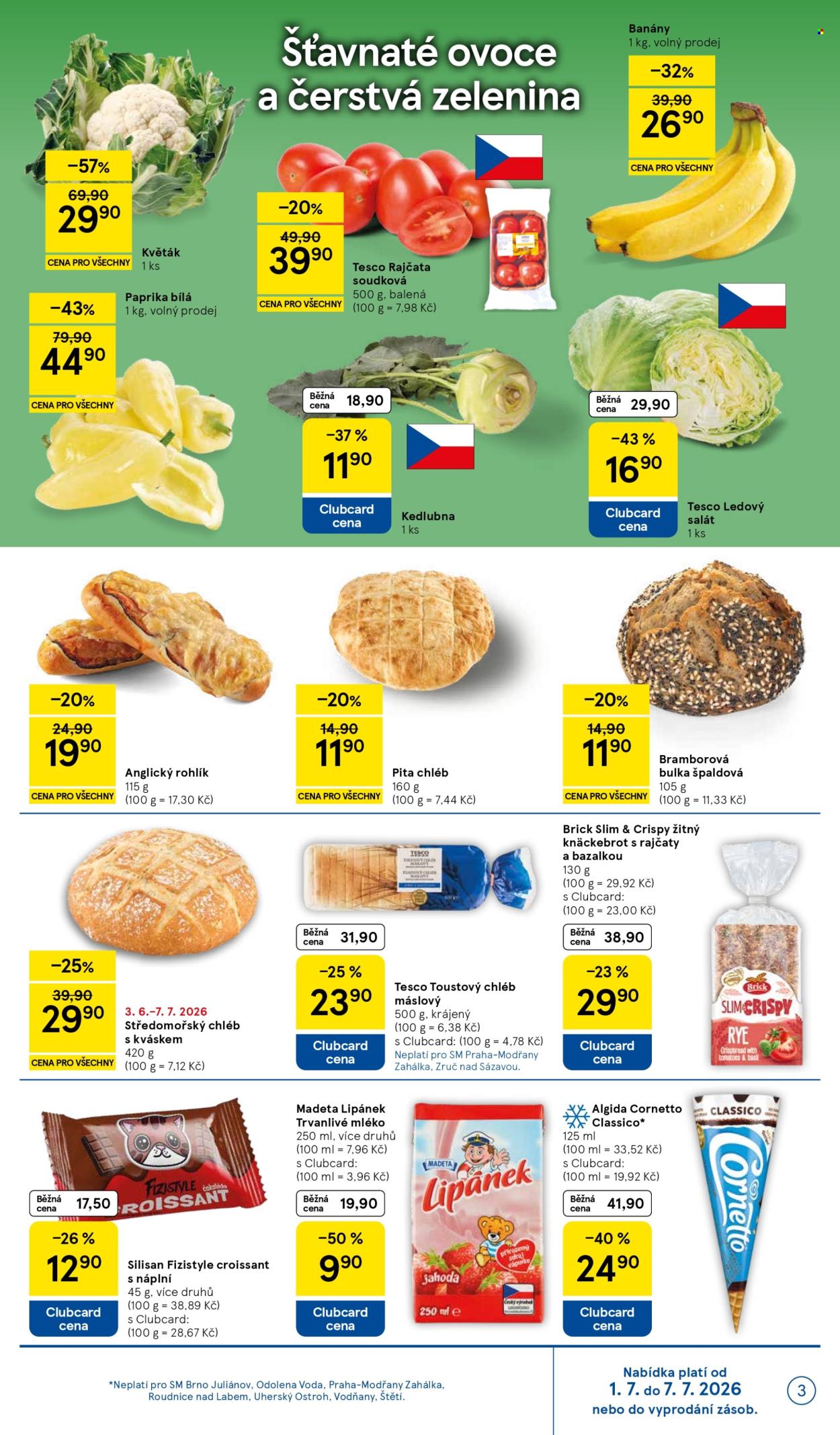 Leták TESCO supermarket - 1.7.2026 - 7.7.2026. Strana 3