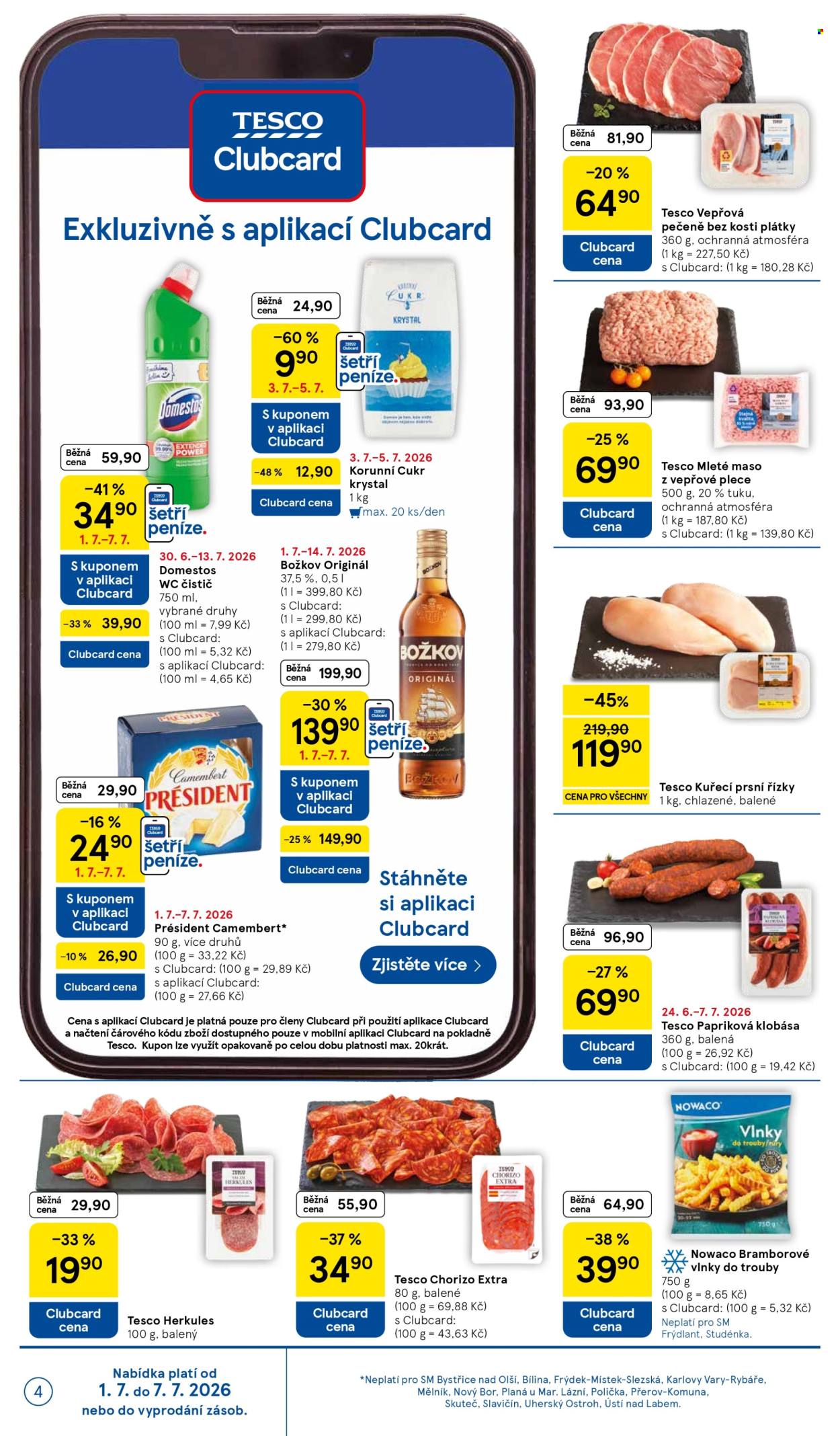 Leták TESCO supermarket - 1.7.2026 - 7.7.2026. Strana 4