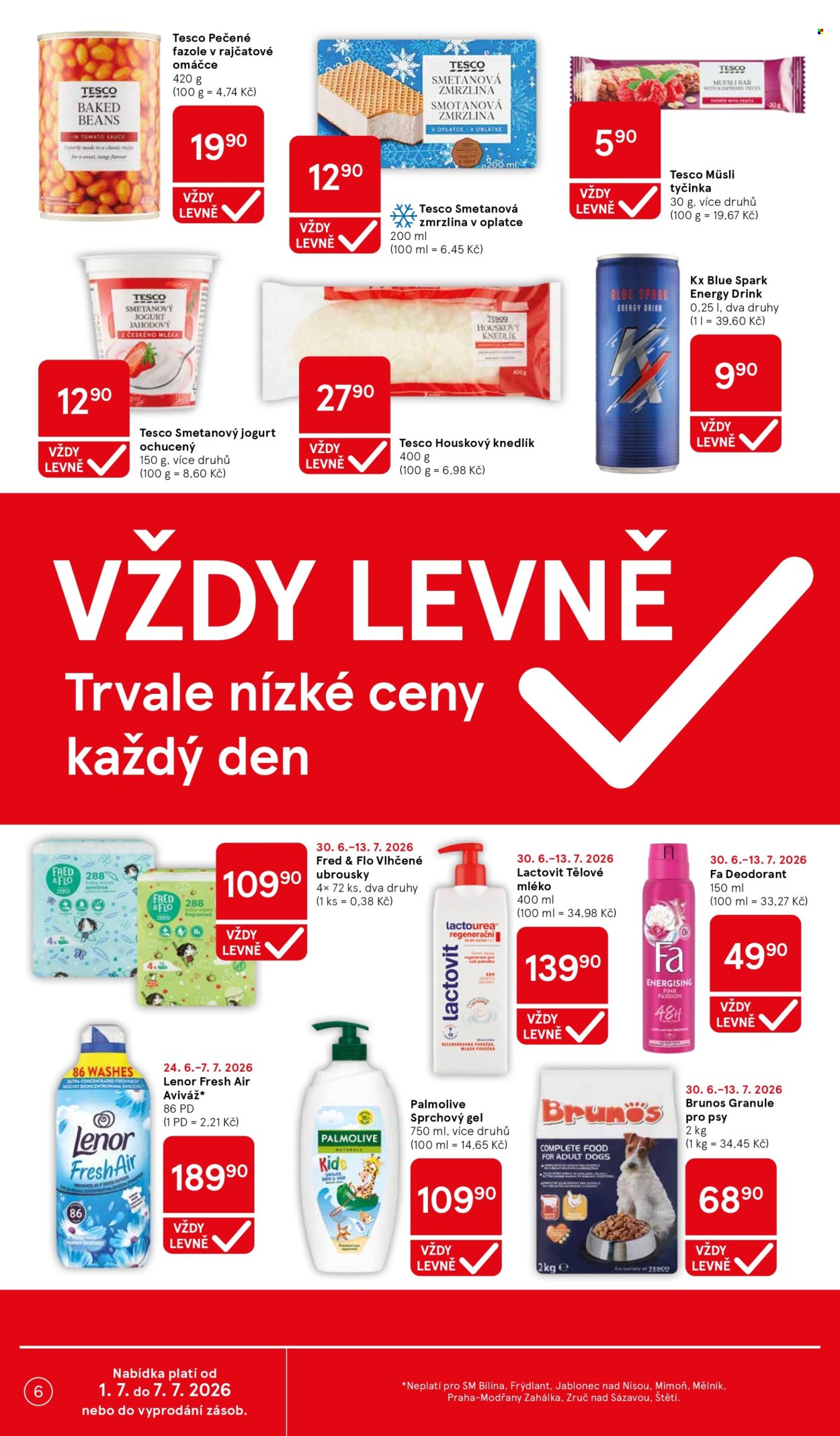 Leták TESCO supermarket - 1.7.2026 - 7.7.2026. Strana 6