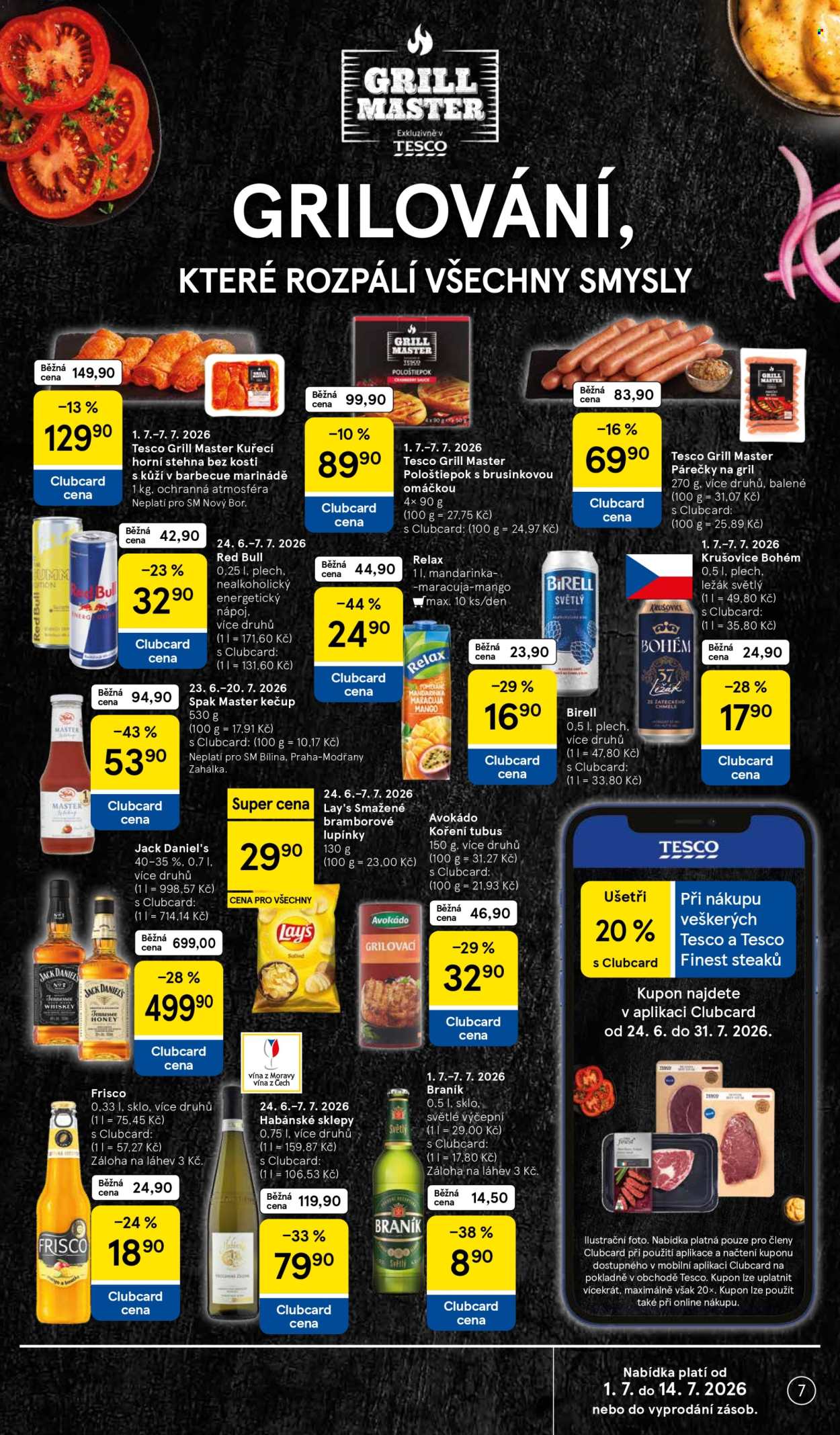 Leták TESCO supermarket - 1.7.2026 - 7.7.2026. Strana 7