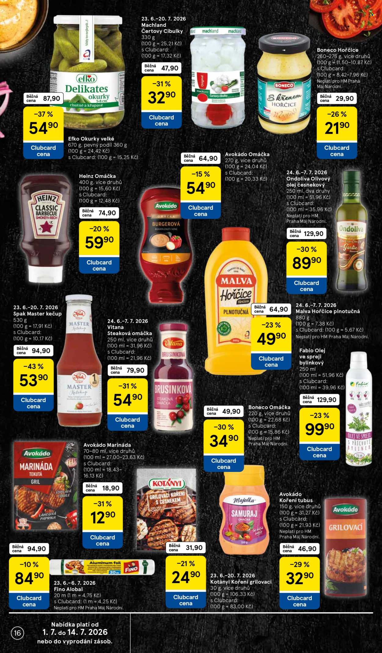 Leták TESCO - 1.7.2026 - 7.7.2026. Strana 16