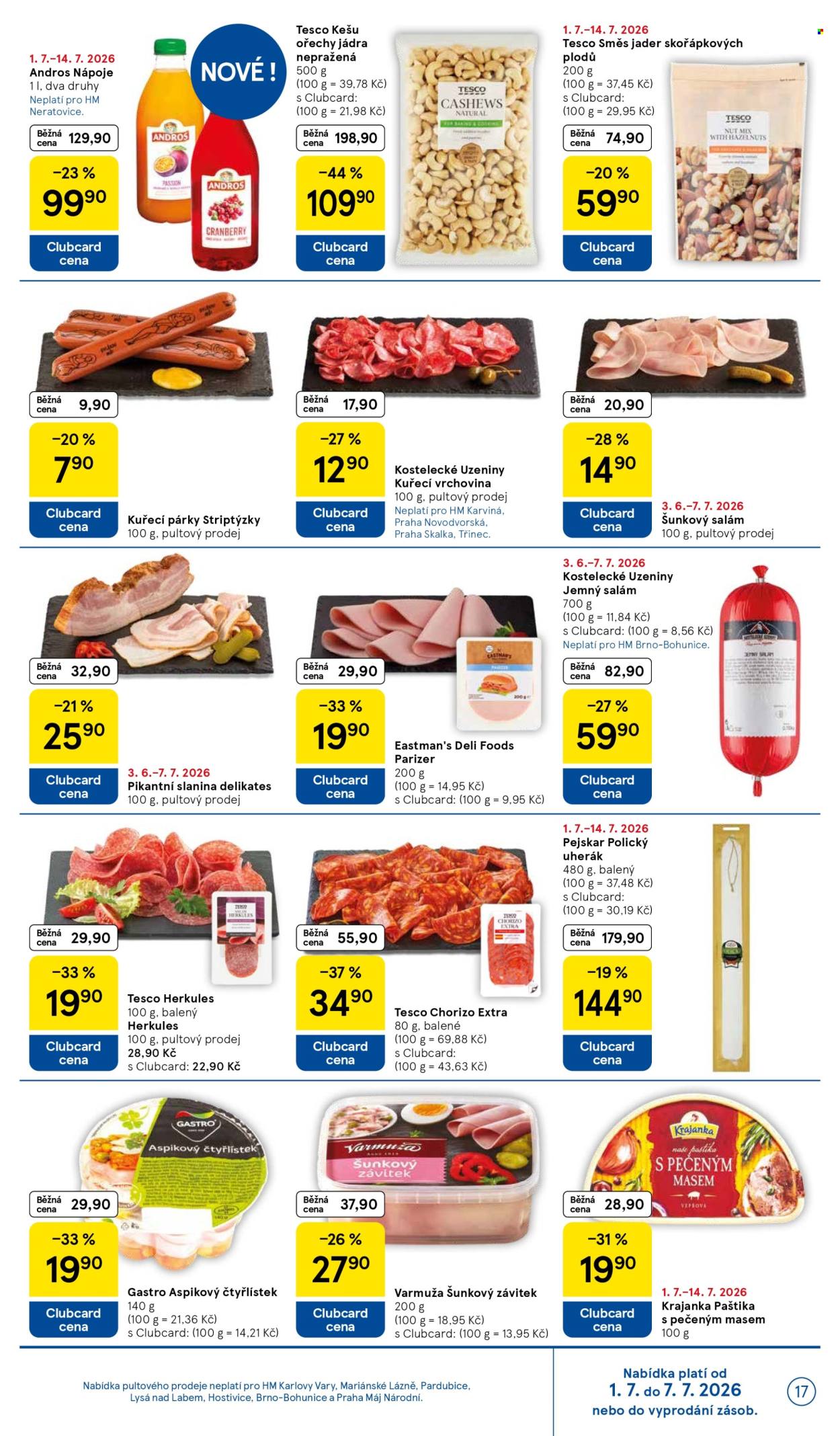 Leták TESCO - 1.7.2026 - 7.7.2026. Strana 17