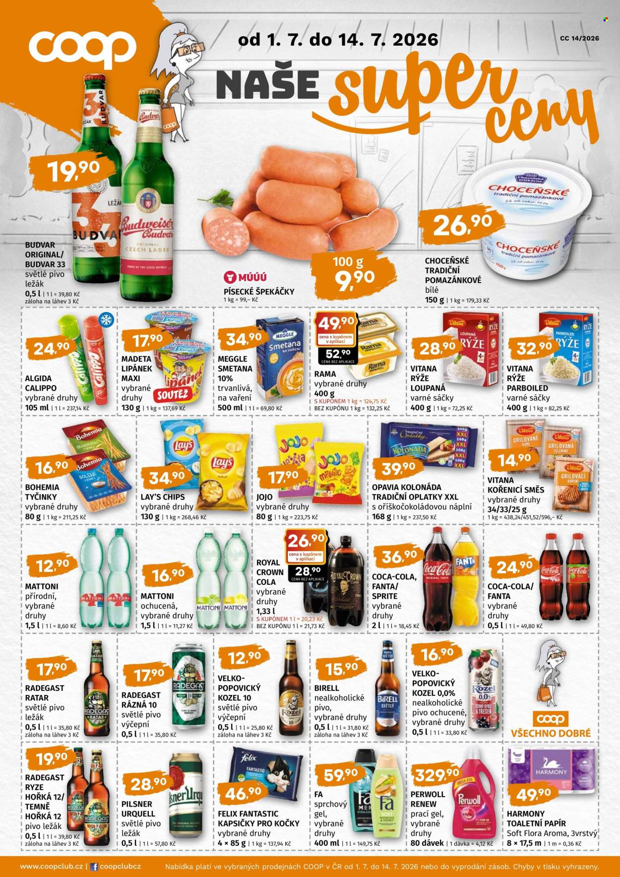 Leták coop TUTY - 1.7.2026 - 14.7.2026. Strana 1