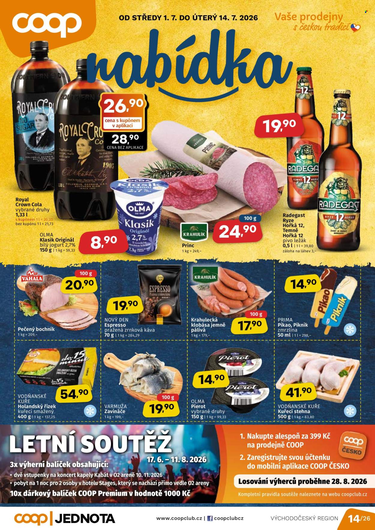 Leták coop JEDNOTA - 1.7.2026 - 14.7.2026. Strana 1