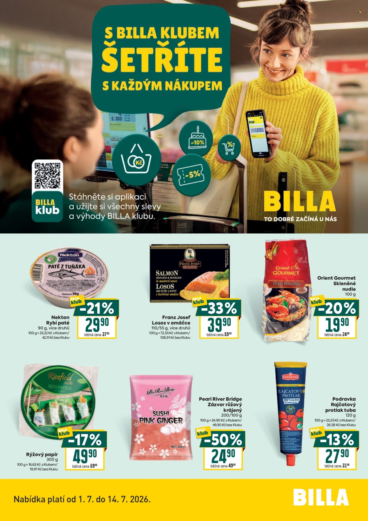 Leták BILLA - 1.7.2026 - 14.7.2026. Strana 2