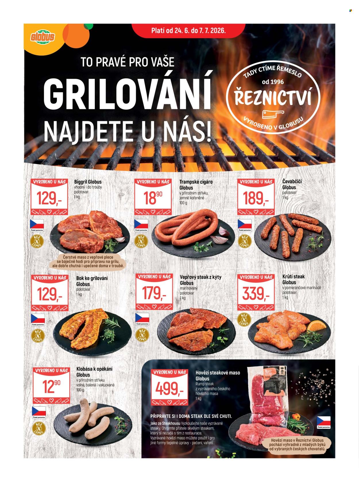 Leták Globus - 24.6.2026 - 7.7.2026. Strana 1