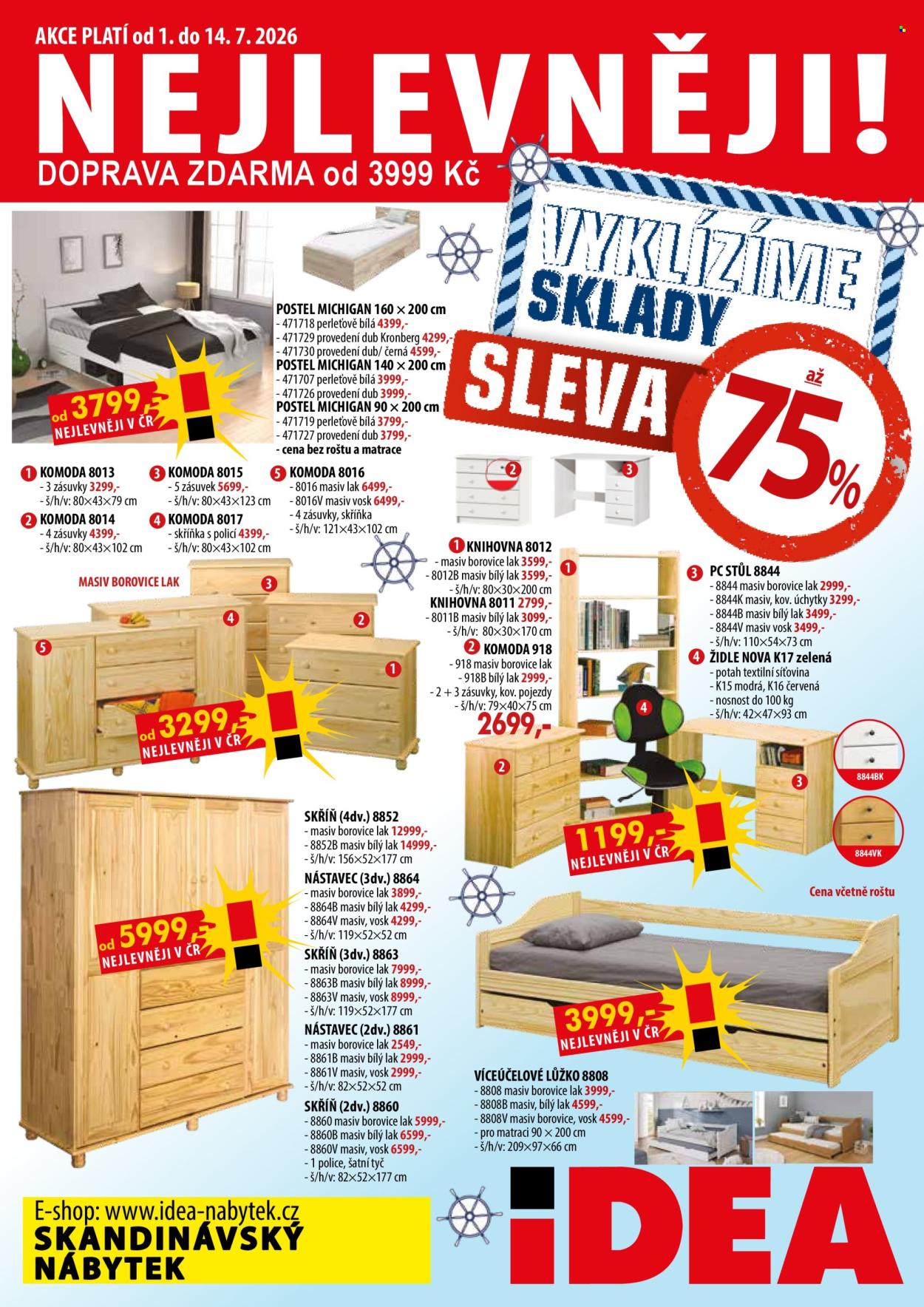 Leták IDEA nábytek - 1.7.2026 - 14.7.2026. Strana 1