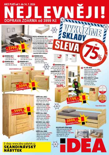 Leták IDEA nábytek - 1.7.2026 - 14.7.2026.