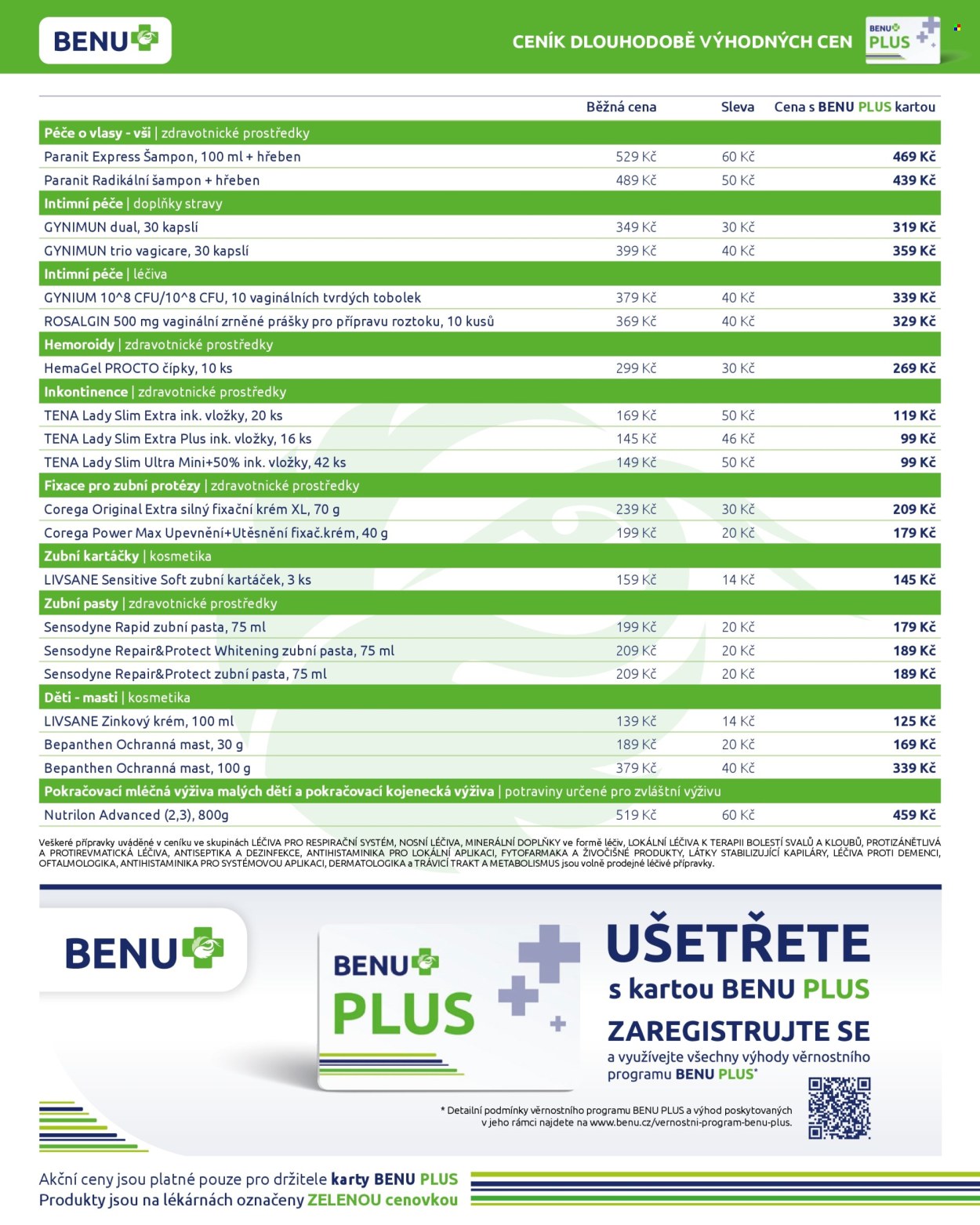 Leták BENU Lékárna - 1.7.2026 - 31.8.2026. Strana 5