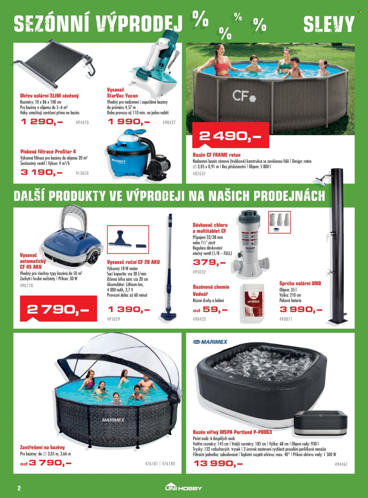 Leták UNI HOBBY - 2.7.2026 - 26.7.2026. Strana 2