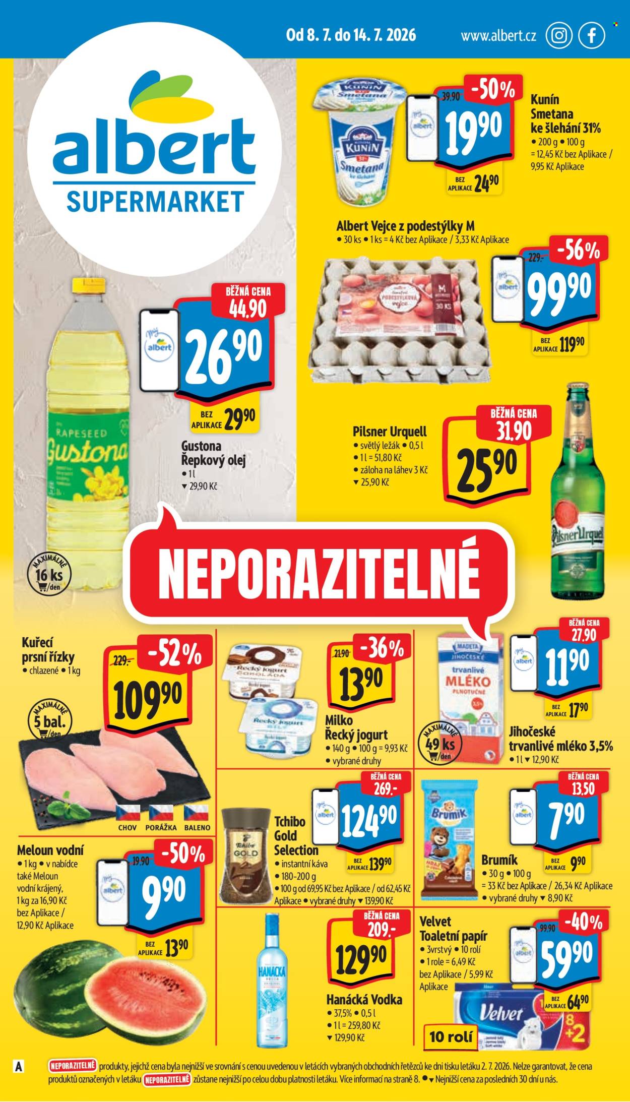 Leták Albert Supermarket - 8.7.2026 - 14.7.2026. Strana 1