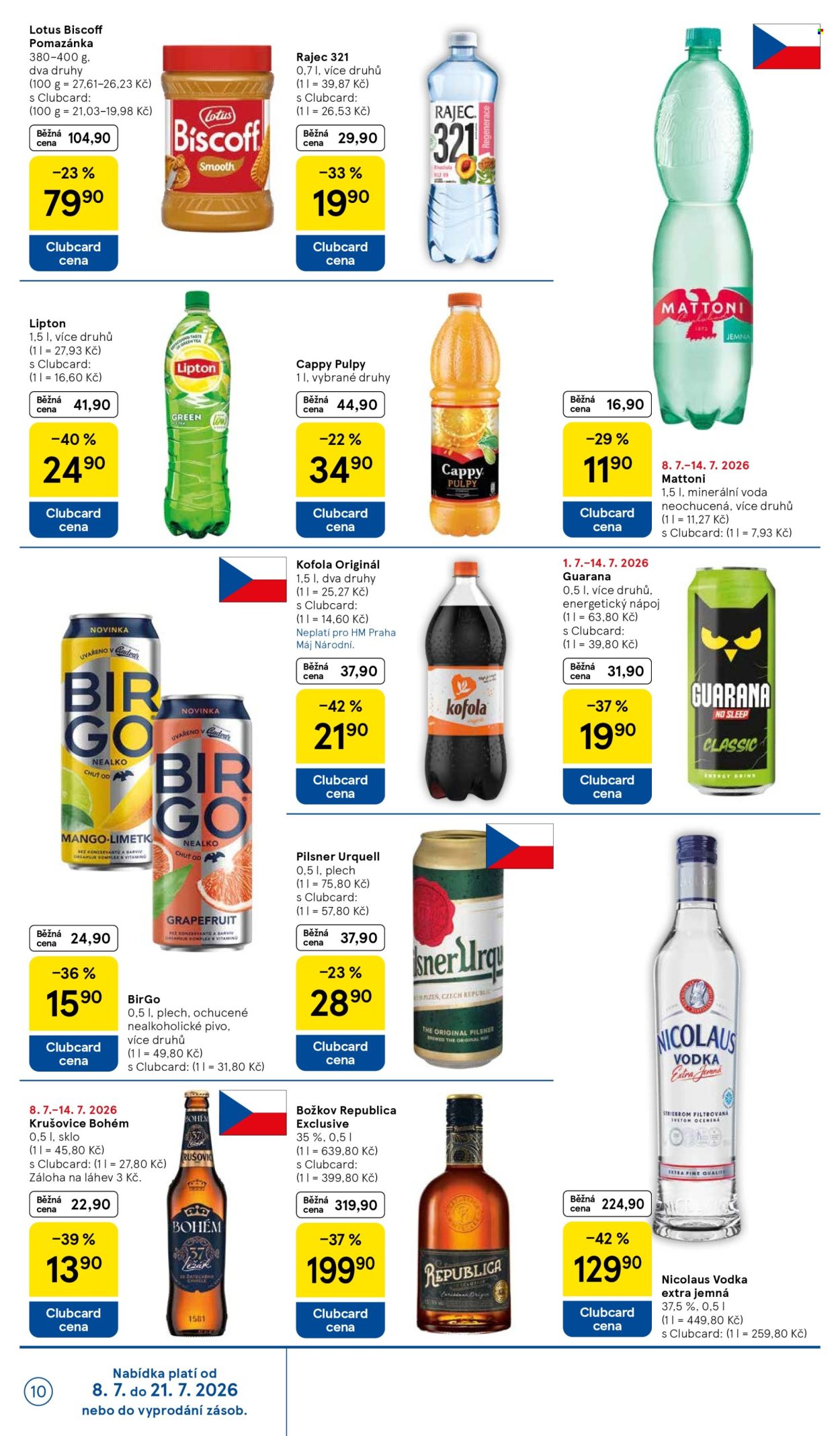 Leták TESCO - 8.7.2026 - 14.7.2026. Strana 10