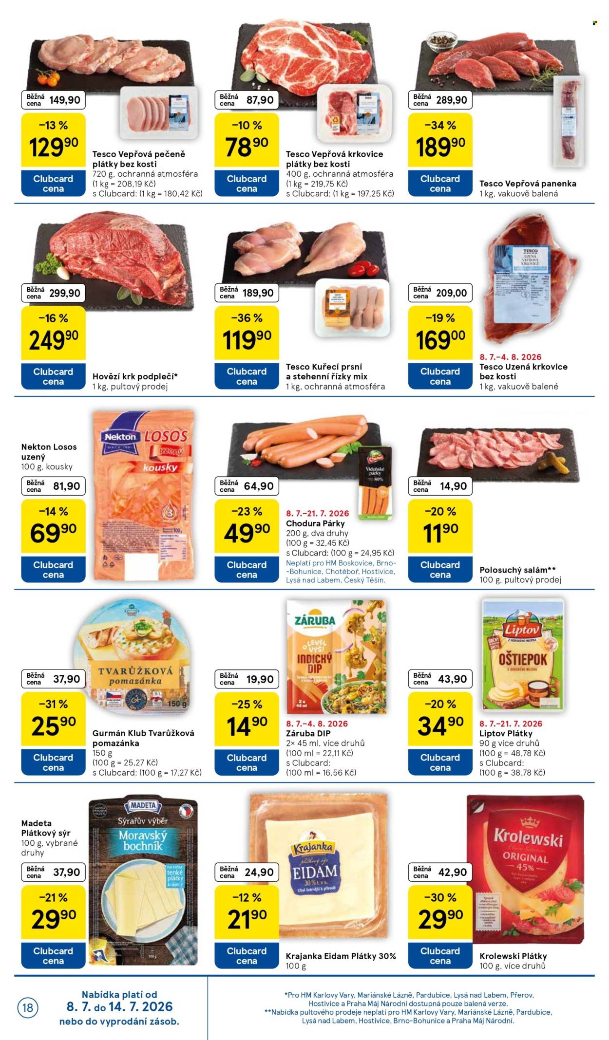 Leták TESCO - 8.7.2026 - 14.7.2026. Strana 18