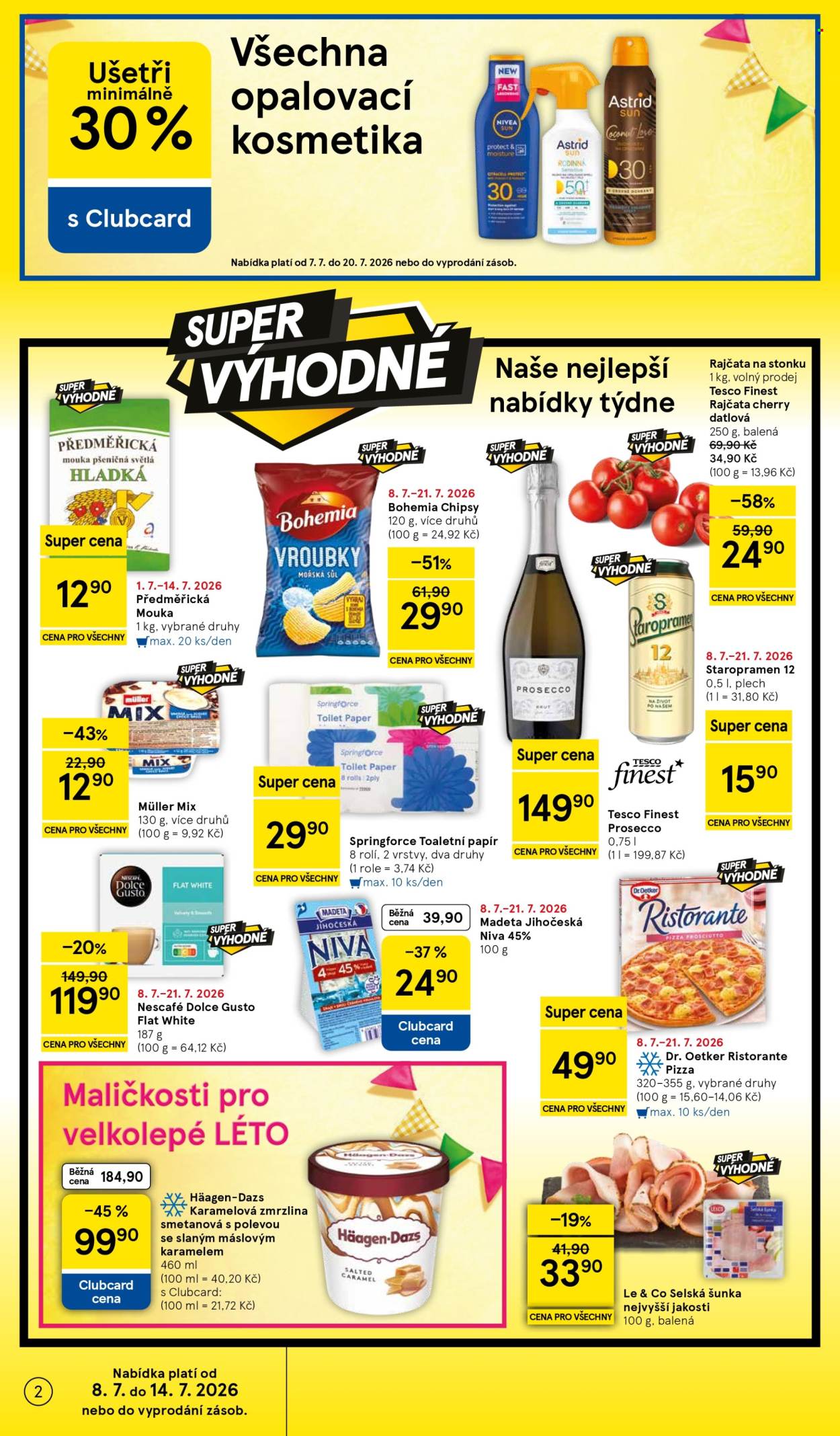 Leták TESCO supermarket - 8.7.2026 - 14.7.2026. Strana 2