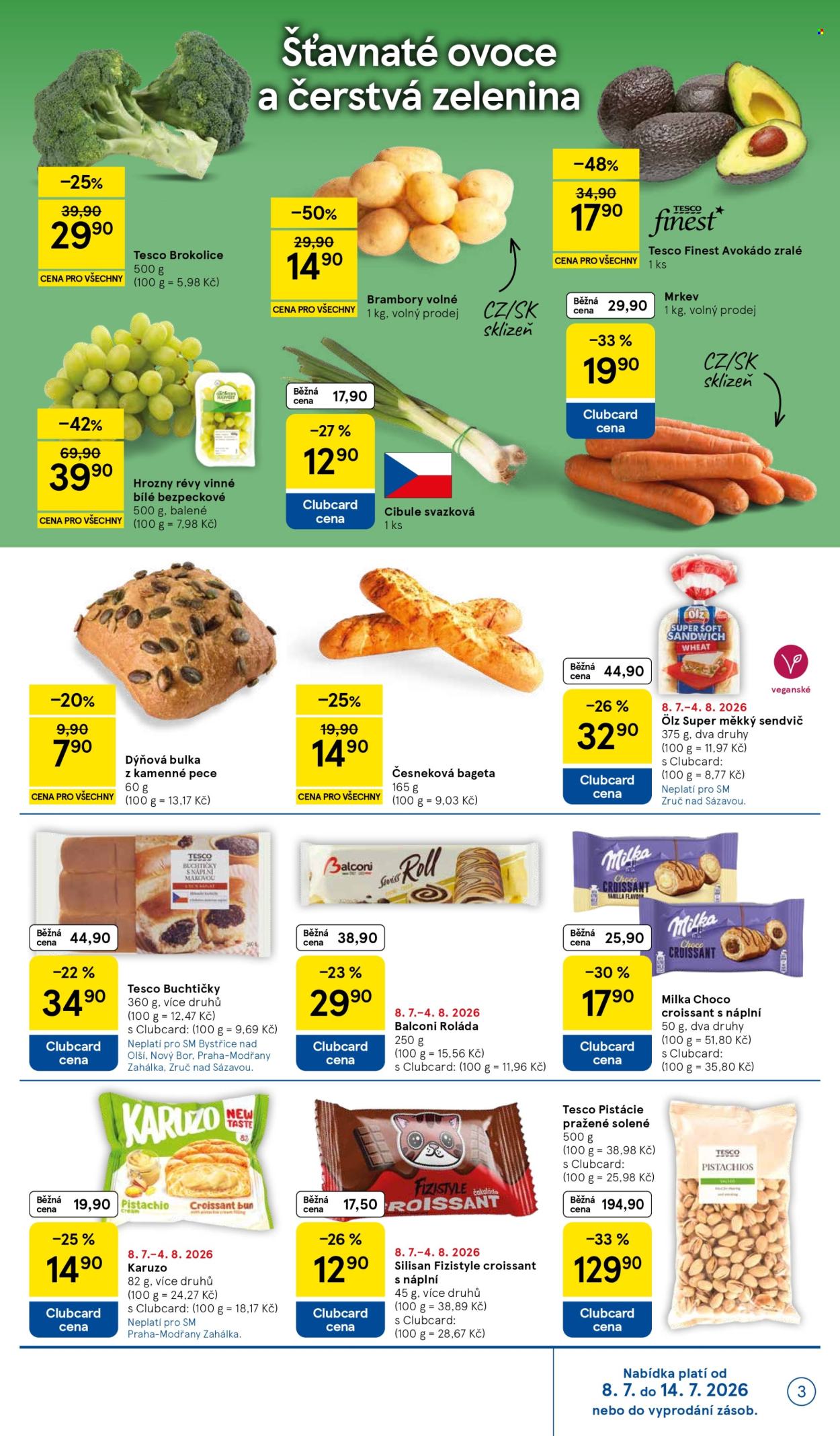 Leták TESCO supermarket - 8.7.2026 - 14.7.2026. Strana 3