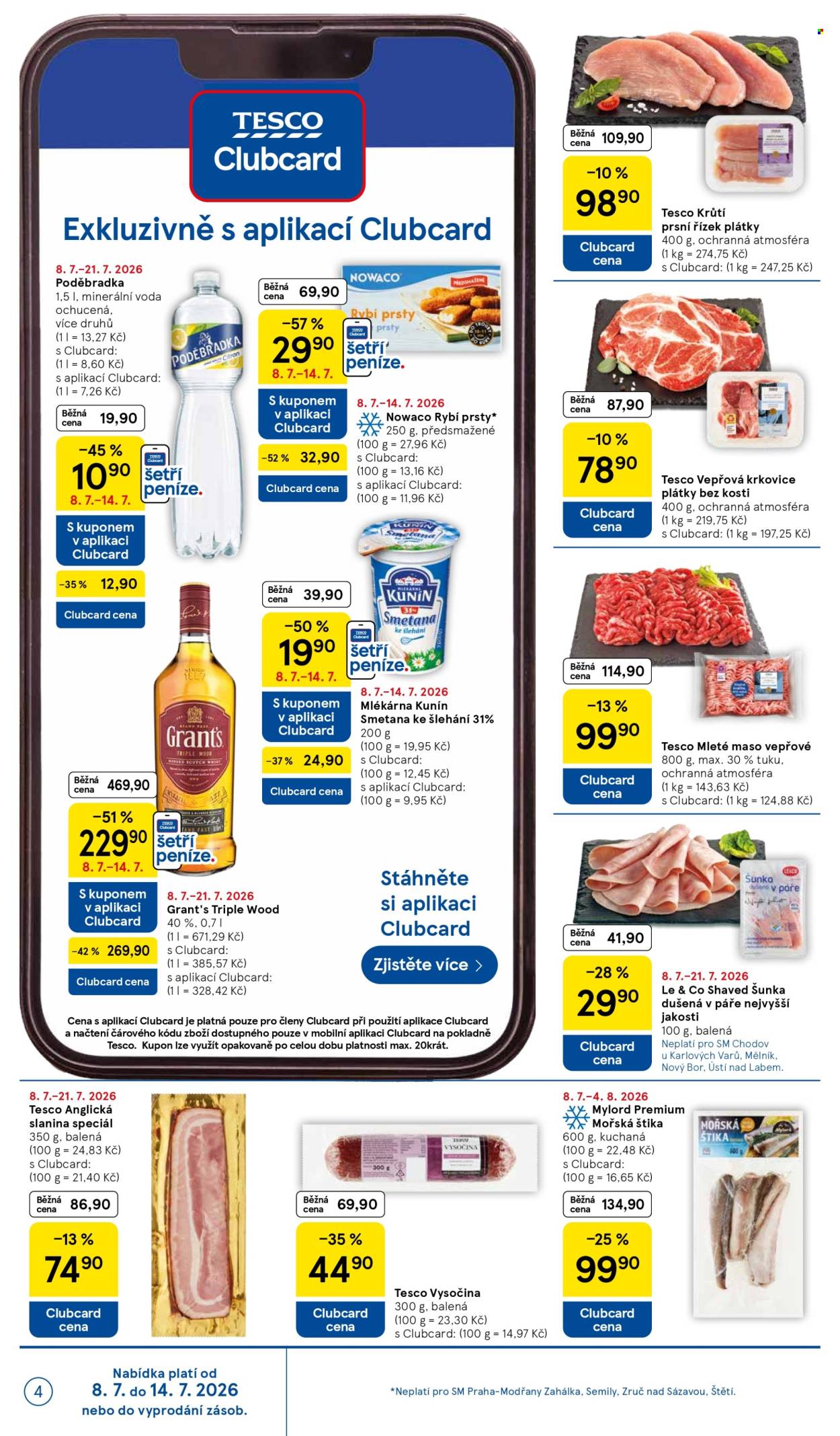 Leták TESCO supermarket - 8.7.2026 - 14.7.2026. Strana 4