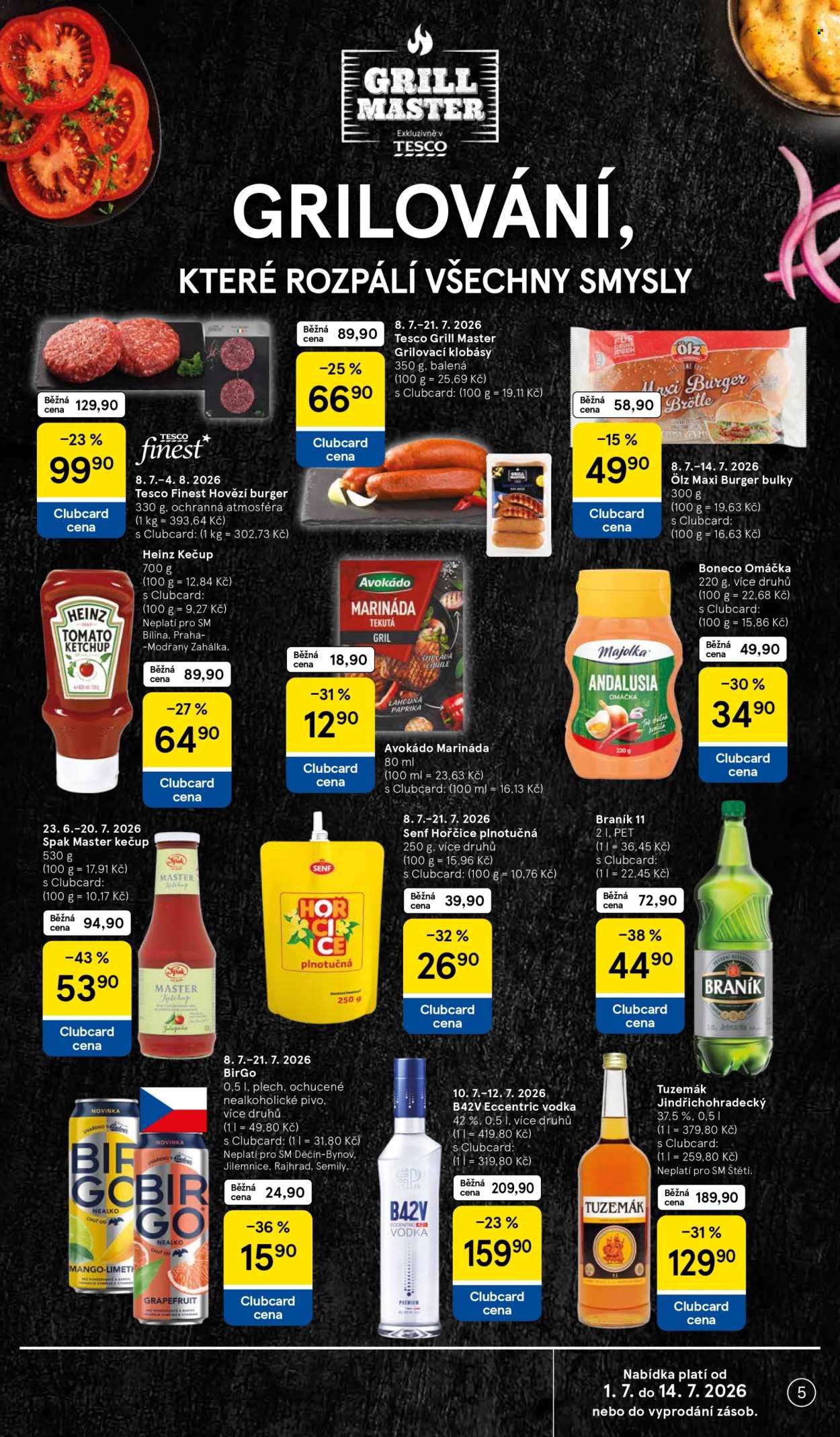 Leták TESCO supermarket - 8.7.2026 - 14.7.2026. Strana 5
