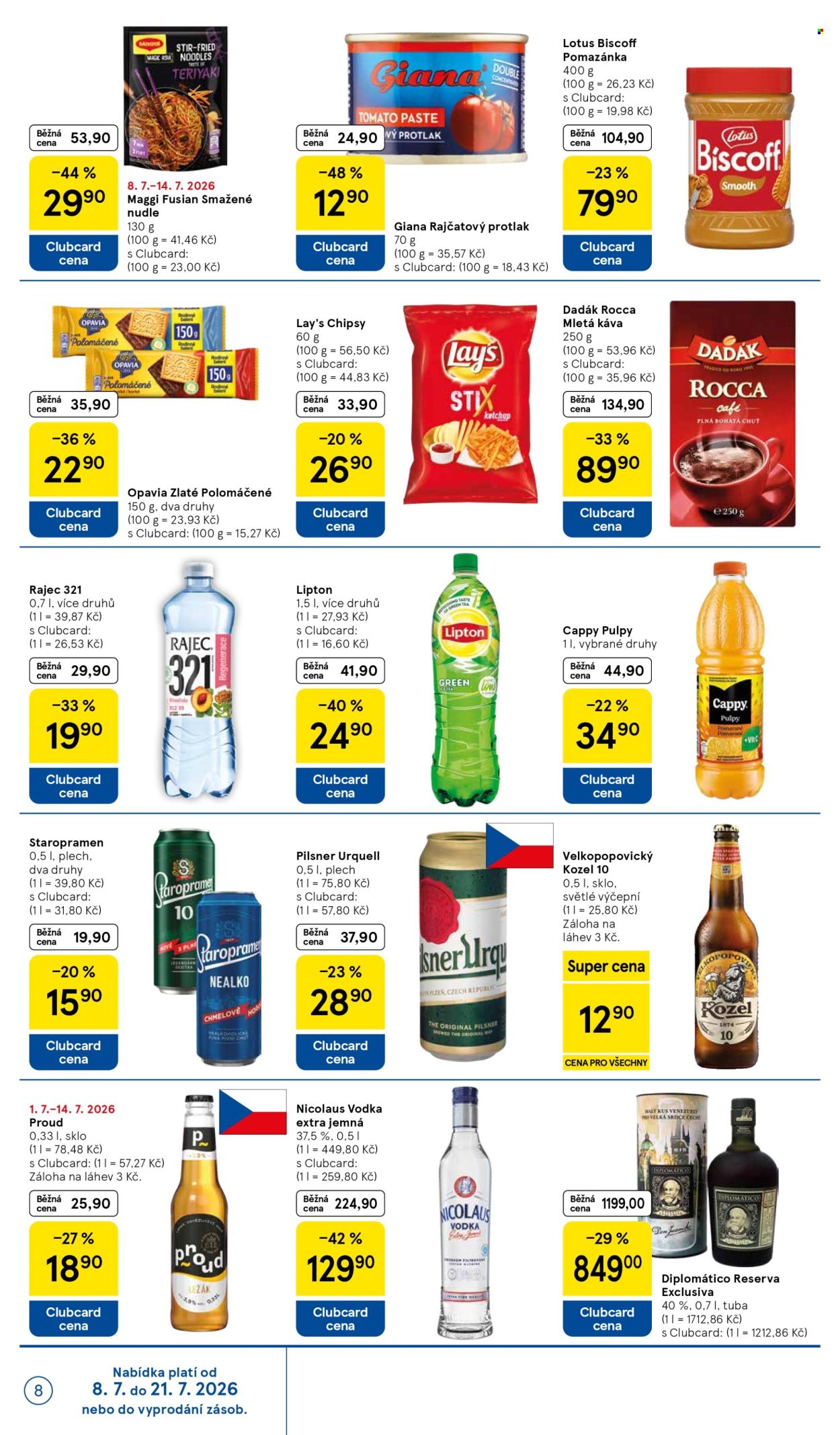 Leták TESCO supermarket - 8.7.2026 - 14.7.2026. Strana 8