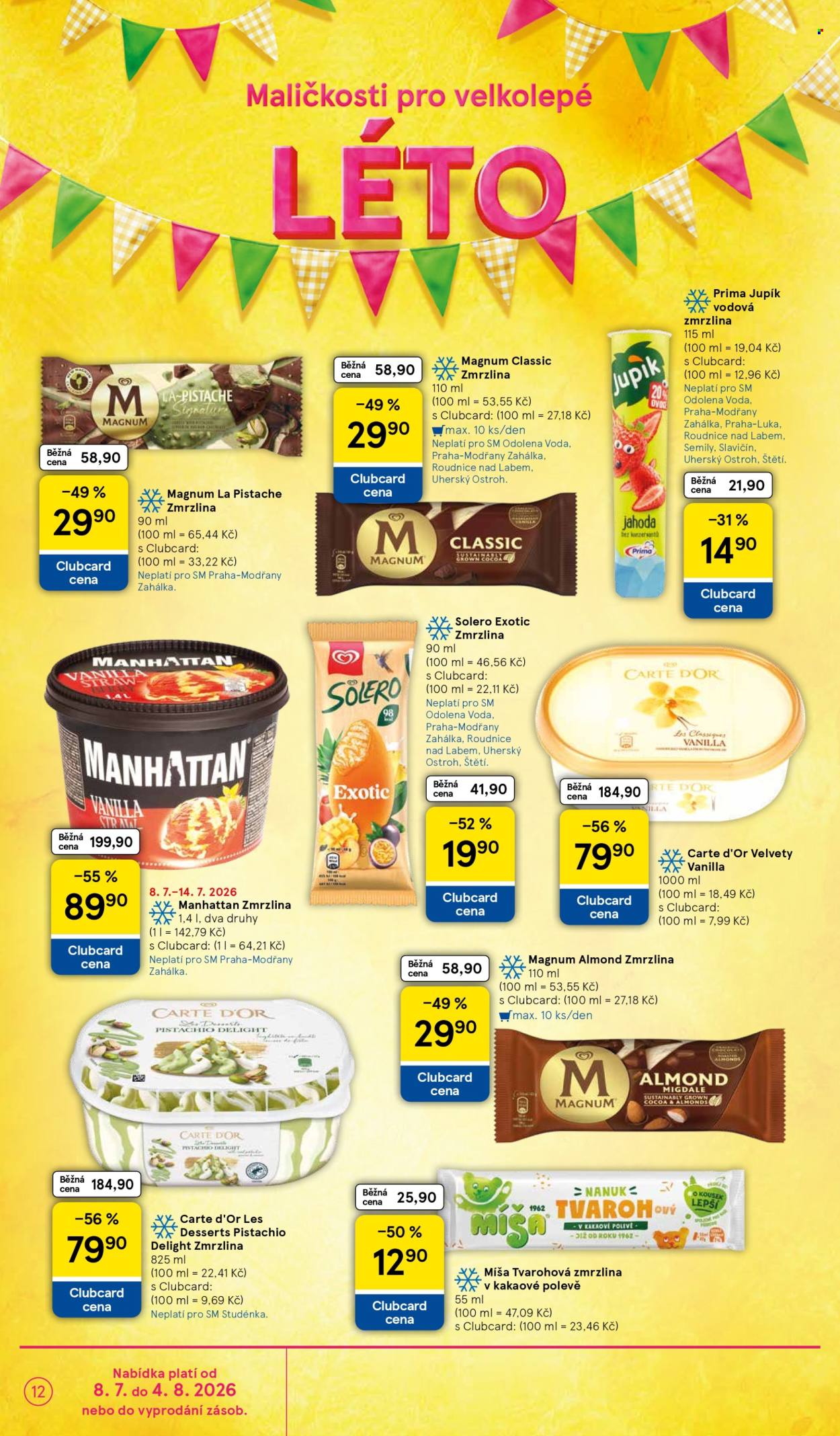 Leták TESCO supermarket - 8.7.2026 - 14.7.2026. Strana 12