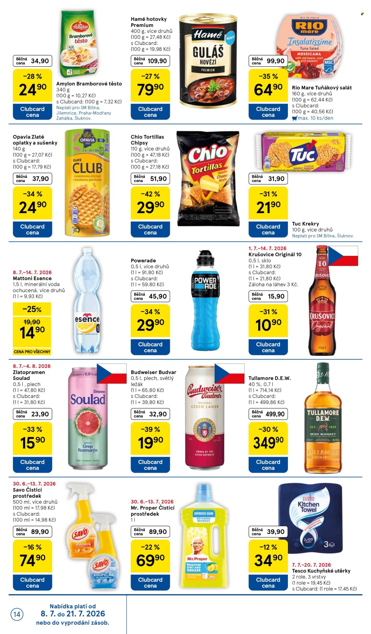 Leták TESCO supermarket - 8.7.2026 - 14.7.2026. Strana 14