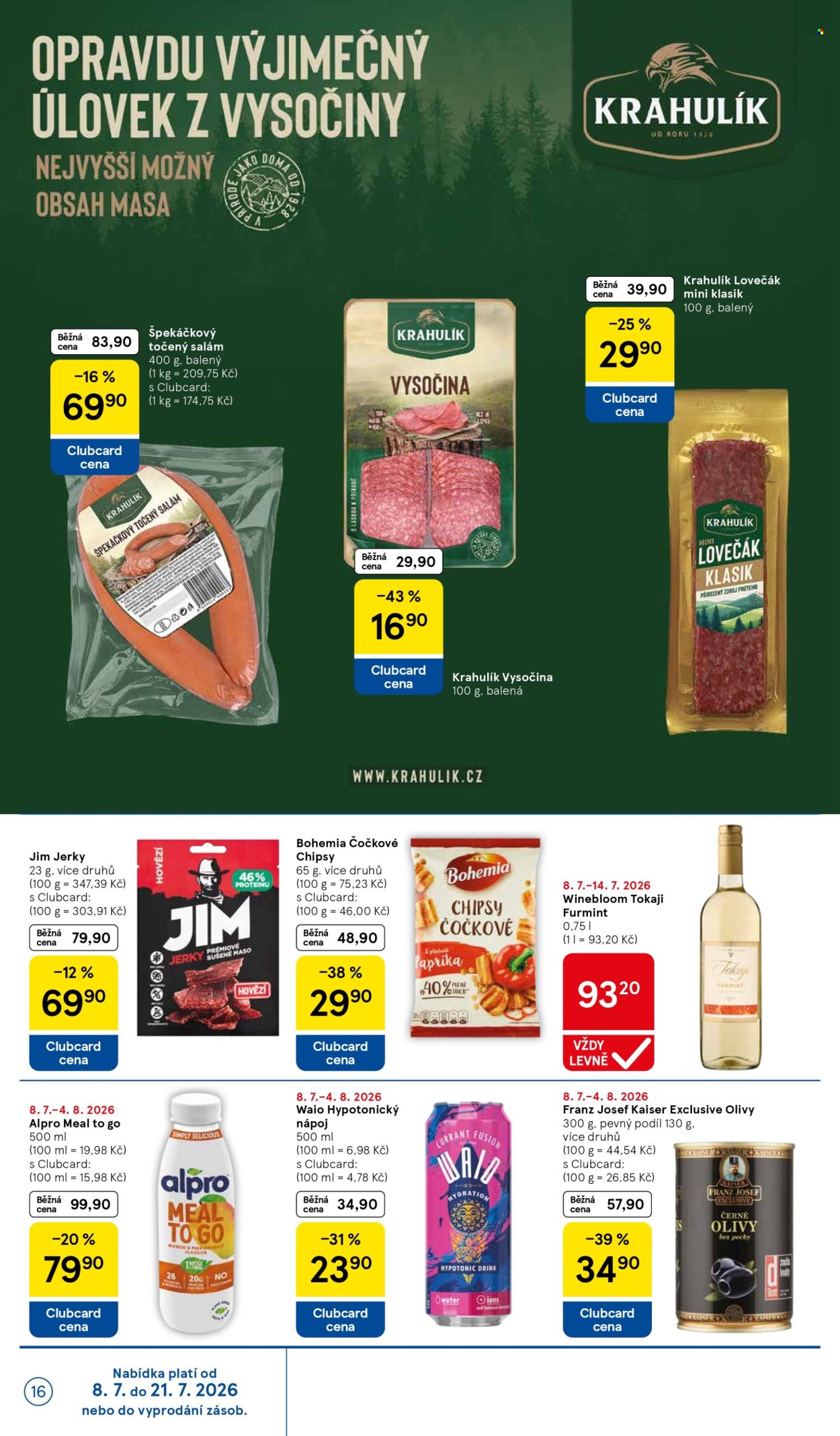 Leták TESCO supermarket - 8.7.2026 - 14.7.2026. Strana 16