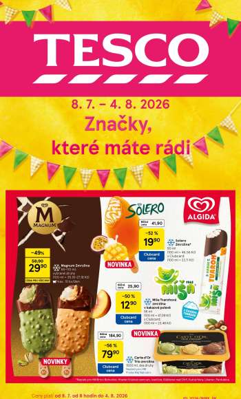 Leták TESCO hypermarket - 8.7.2026 - 4.8.2026.