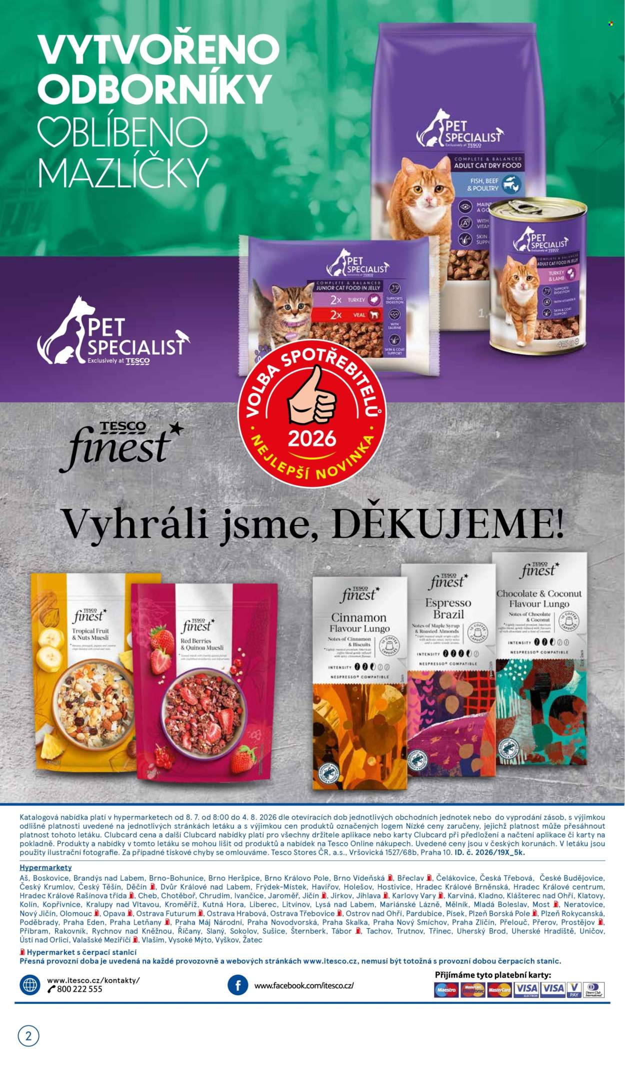 Leták TESCO hypermarket - 8.7.2026 - 4.8.2026. Strana 2