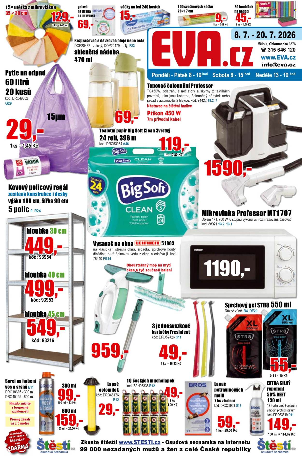 Leták EVA supermarket - 8.7.2026 - 20.7.2026. Strana 1