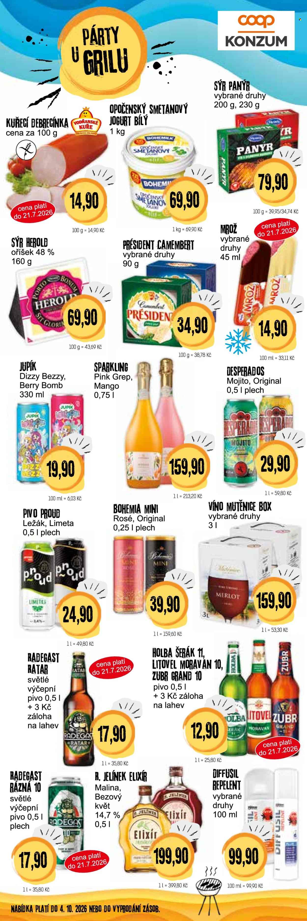 Leták Konzum - 8.7.2026 - 21.7.2026. Strana 4
