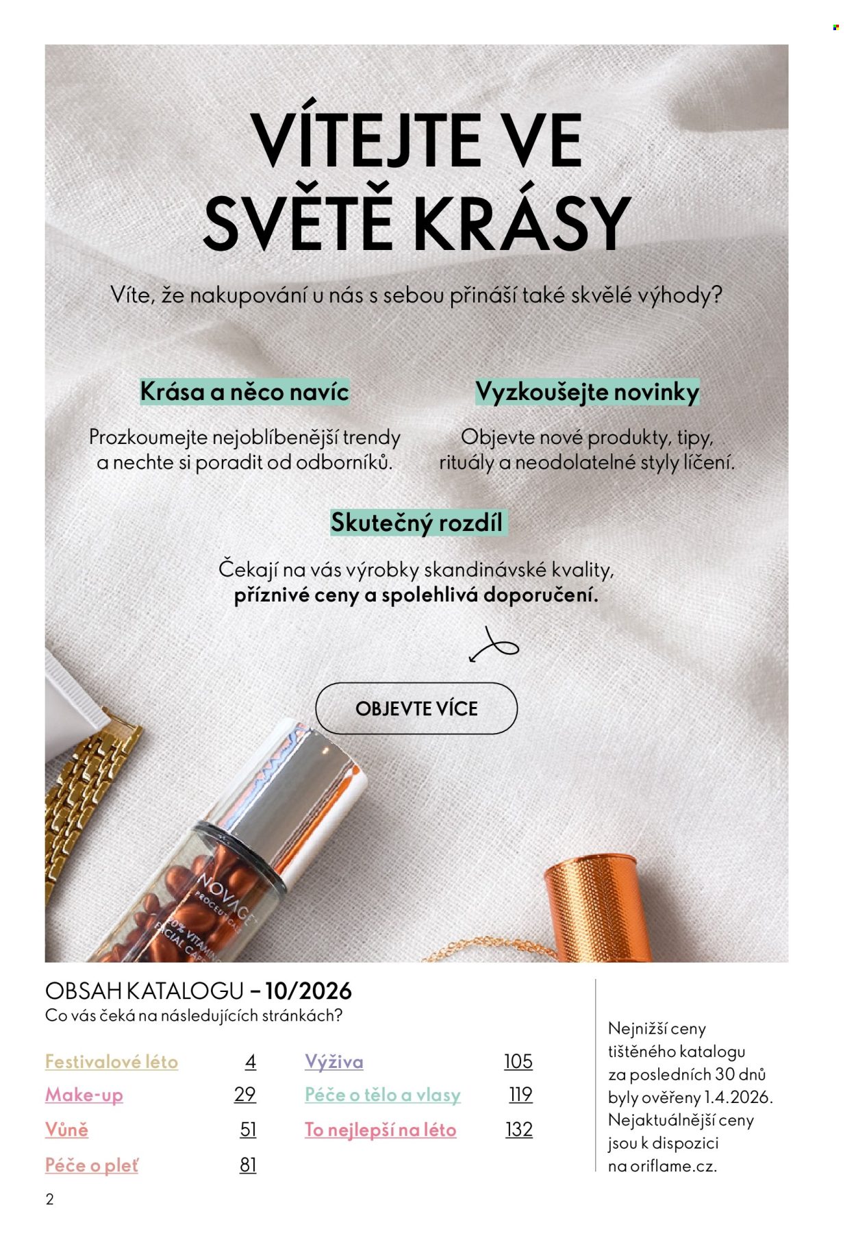 Leták ORIFLAME - 8.7.2026 - 28.7.2026. Strana 2