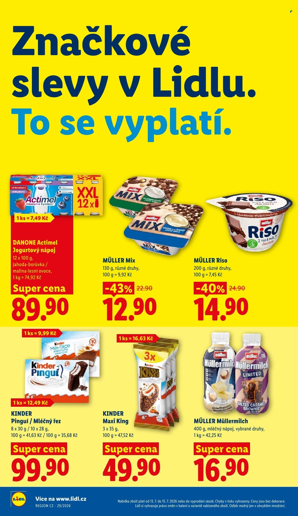 Leták Lidl - 13.7.2026 - 15.7.2026. Strana 18