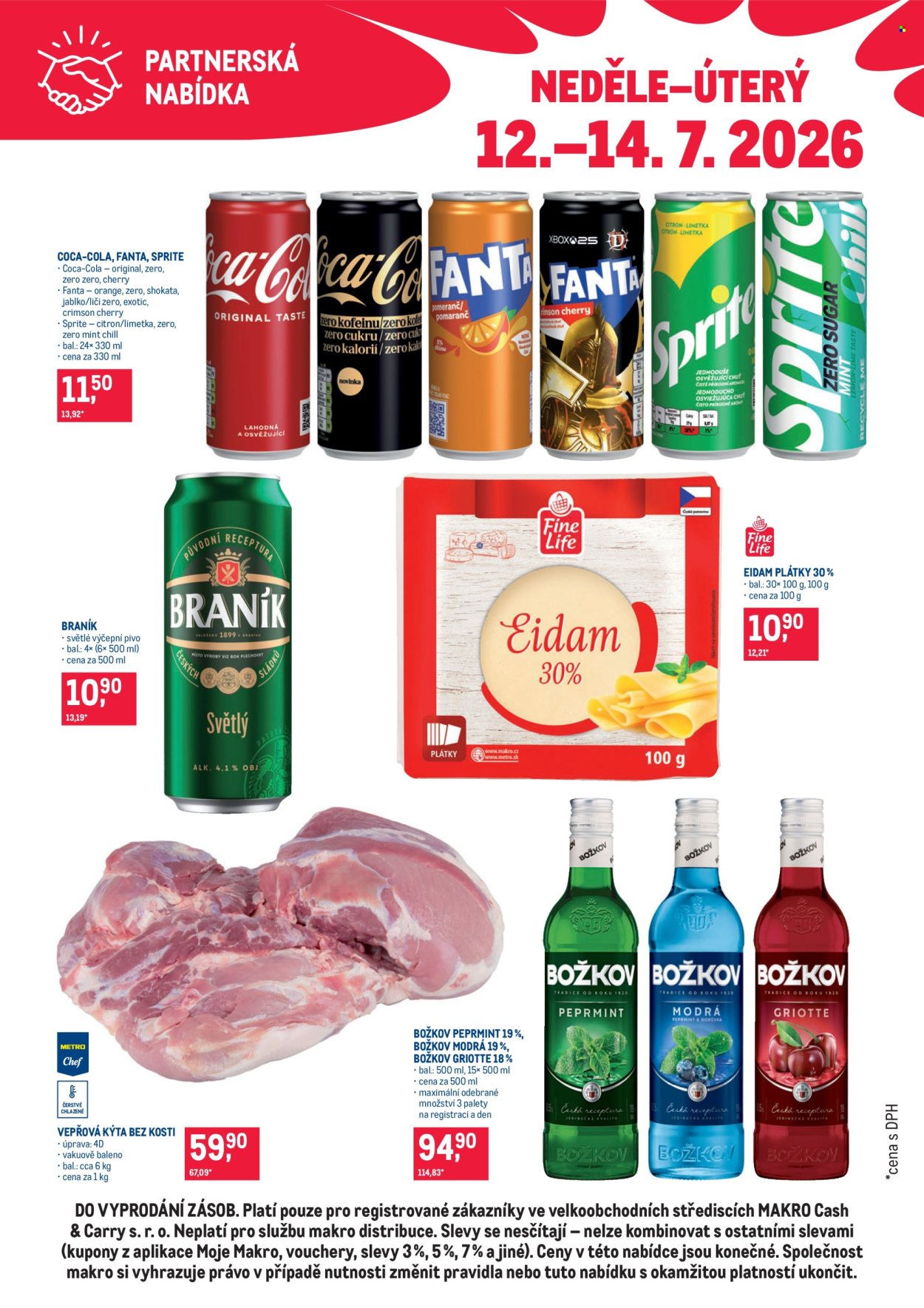 Leták MAKRO - 12.7.2026 - 14.7.2026. Strana 1