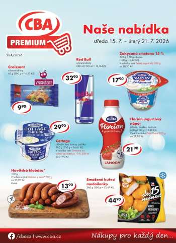 Leták CBA Premium - 15.7.2026 - 21.7.2026.